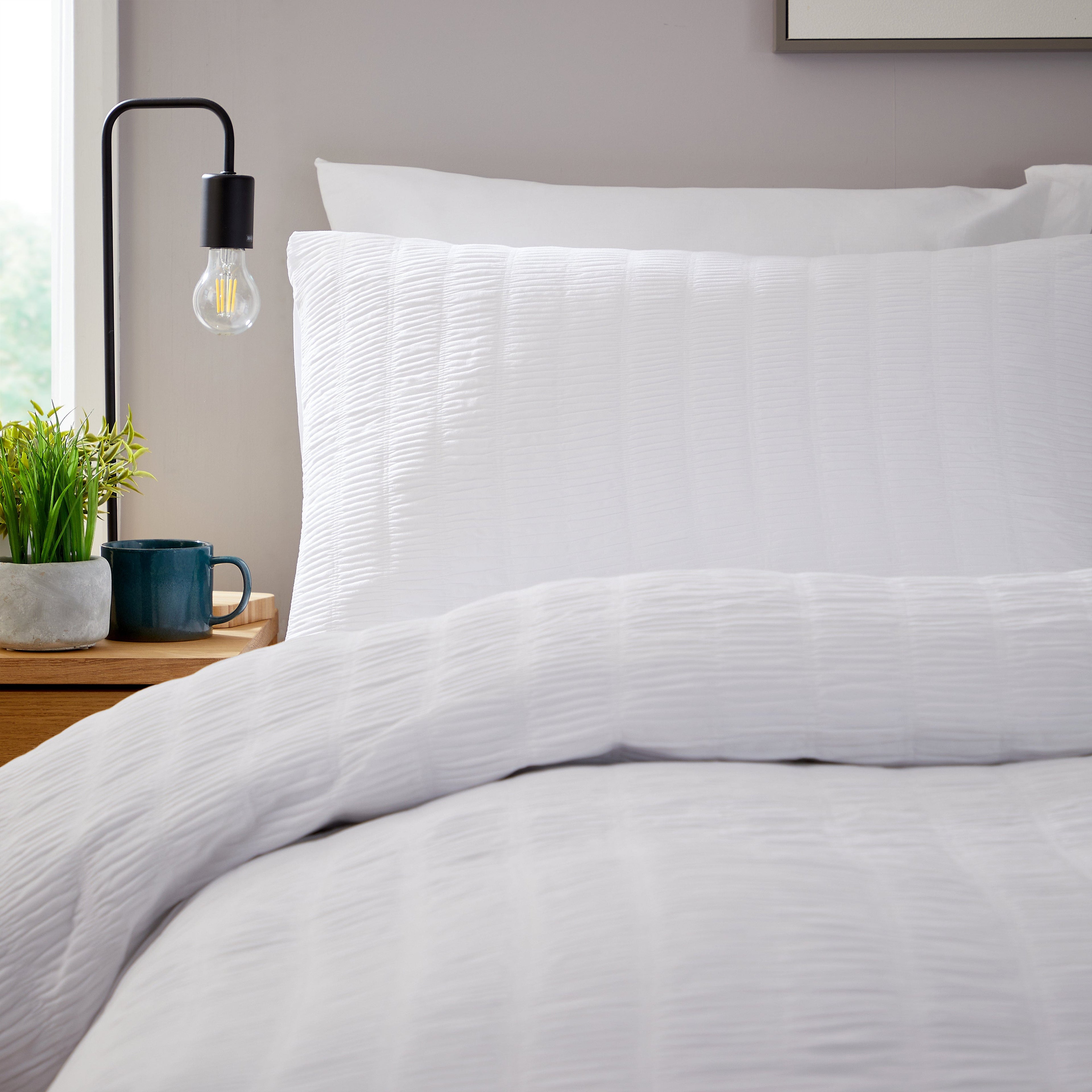 OLIVIA ROCCO Belgravia White Microfibre Duvet Cover Set | Soft Bedding
