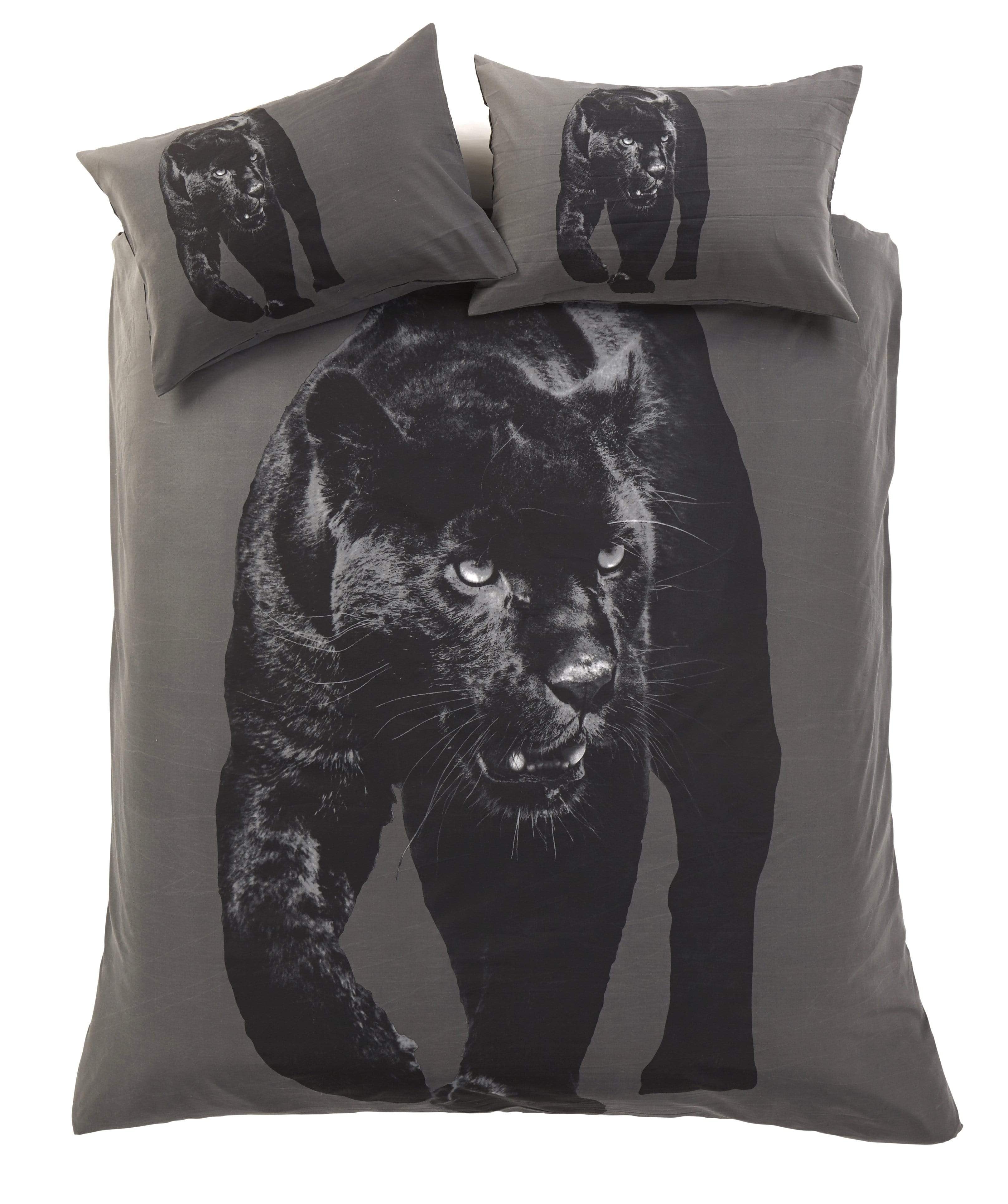 OLIVIA ROCCO Black Panther 3D Duvet Set – Cotton Rich OEKO-TEX Bedding