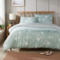 OLIVIA ROCCO Meadow Sage Green Printed Duvet Cover Set – King Size Bedding