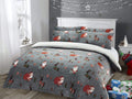 OLIVIA ROCCO Santa Christmas Duvet Set – Reversible Teddy Fleece Bedding