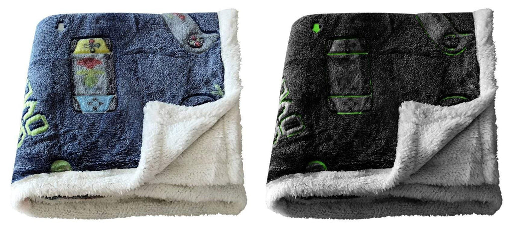 OLIVIA ROCCO Glow In The Dark Teddy Fleece Duvet Set – Kids Winter Bedding