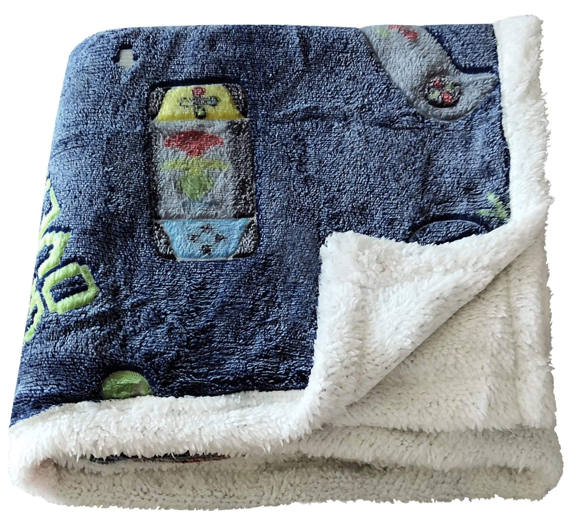 OLIVIA ROCCO Glow In The Dark Teddy Fleece Duvet Set – Kids Winter Bedding