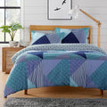 OLIVIA ROCCO Jasper Teal Printed Duvet Cover Set – Durable Easy Care Bedding