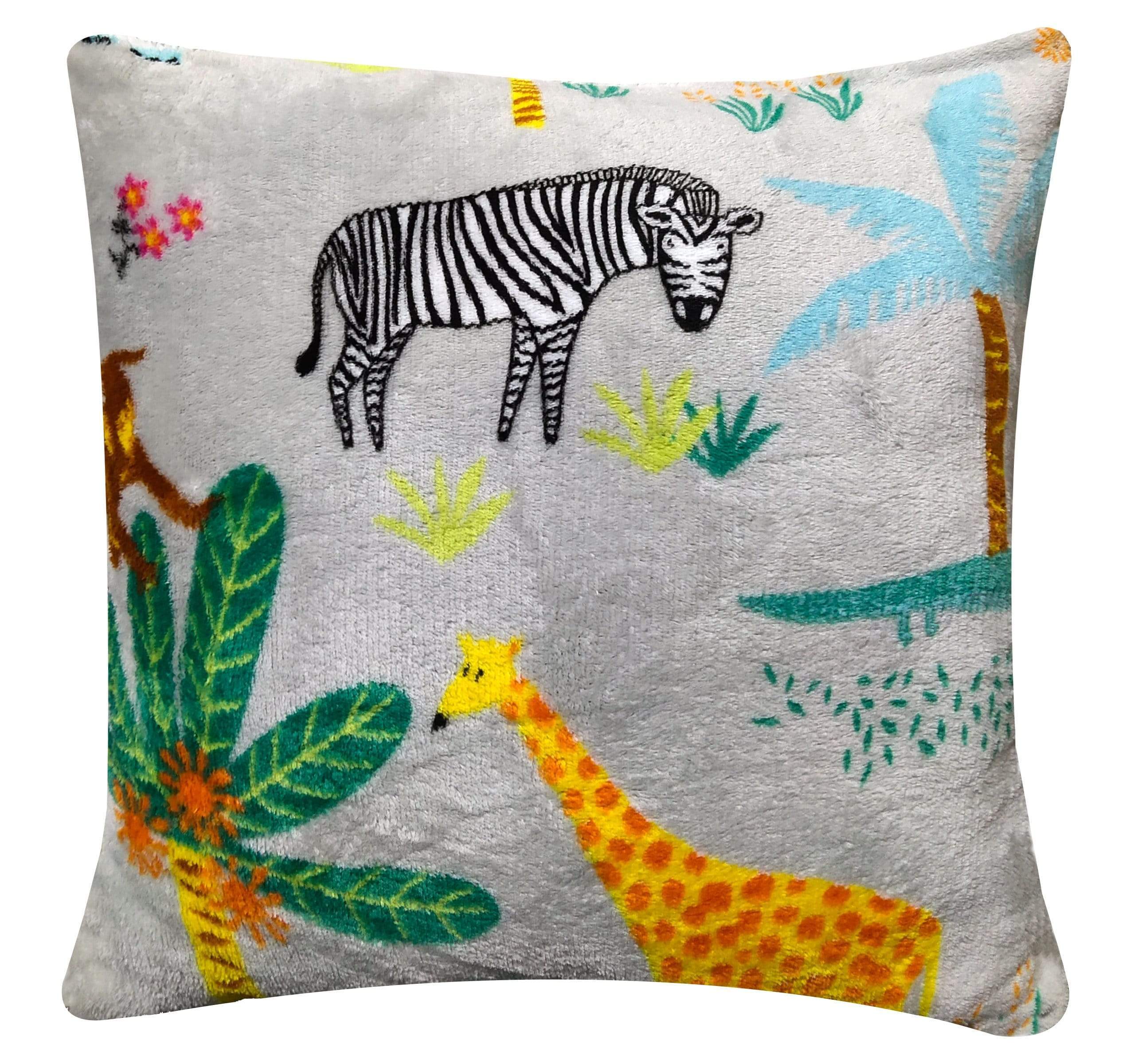 OLIVIA ROCCO Jungle Safari Kids Teddy Fleece Bedding Set – Animal Kingdom