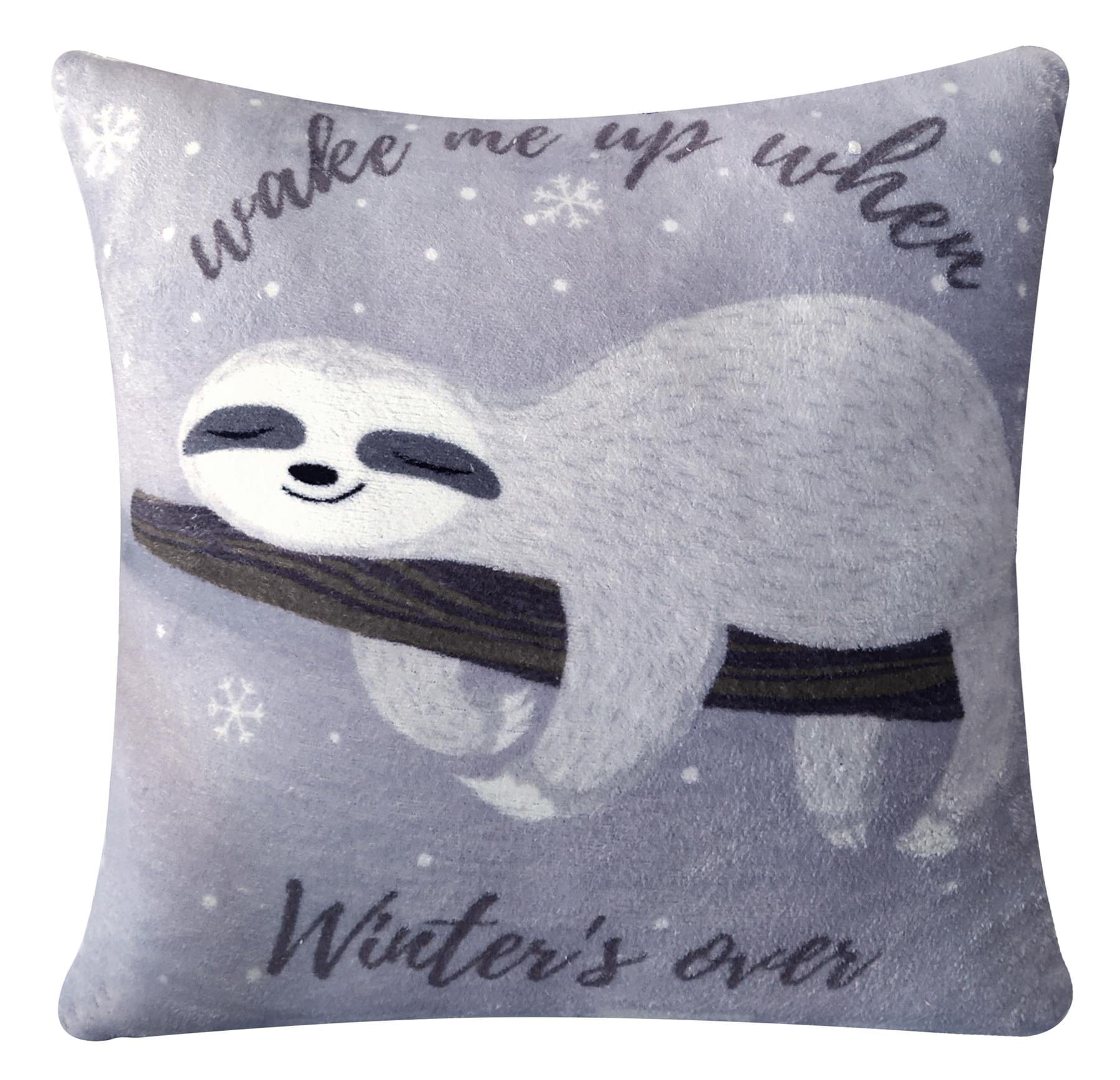 OLIVIA ROCCO Lazy Sloth Teddy Fleece Duvet Set | Warm Faux Fur Bedding