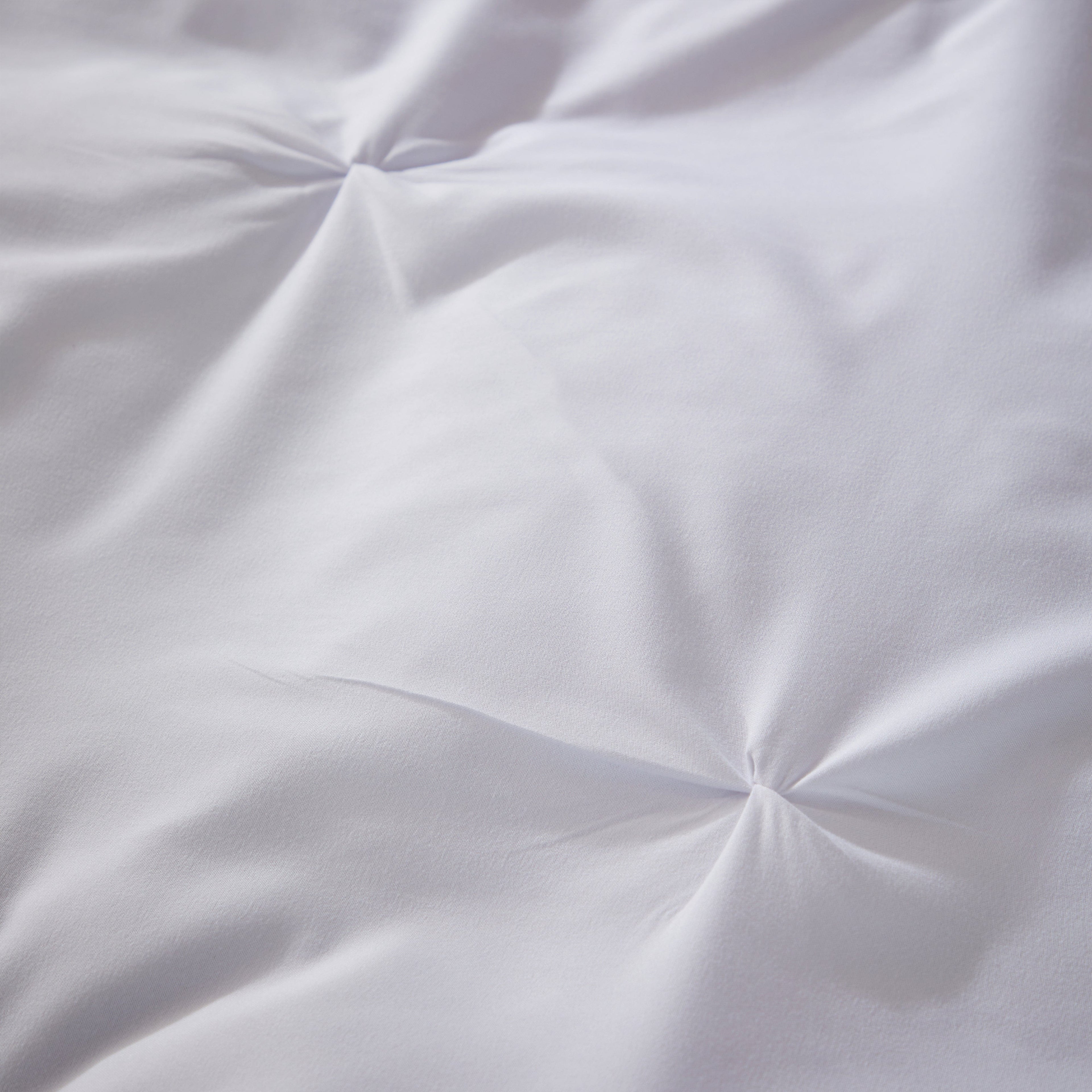 OLIVIA ROCCO Pintuck White Microfibre Duvet Cover Set - Soft Bedding