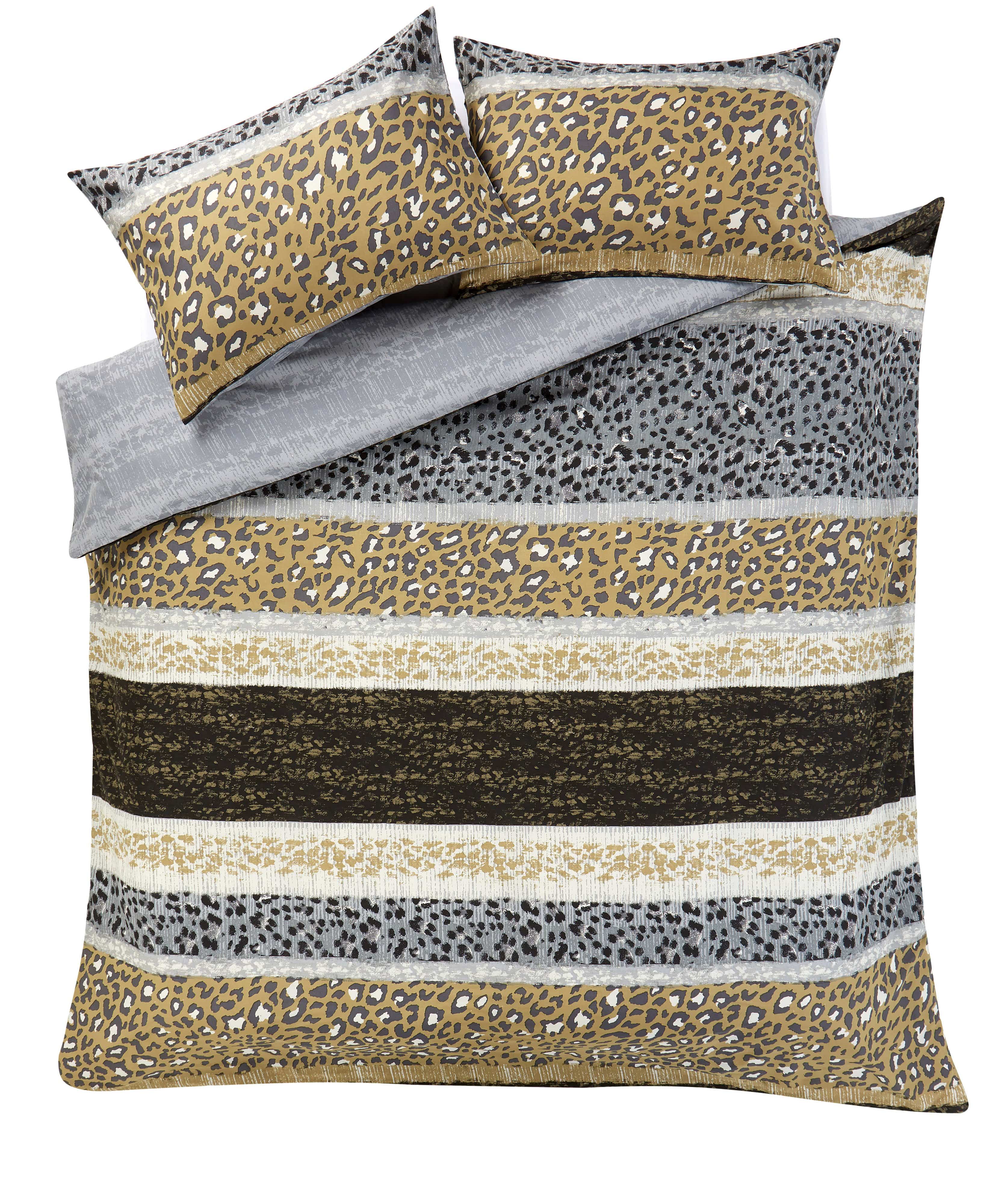 OLIVIA ROCCO Safari Print Duvet Set – Cotton Rich Jungle Bedding
