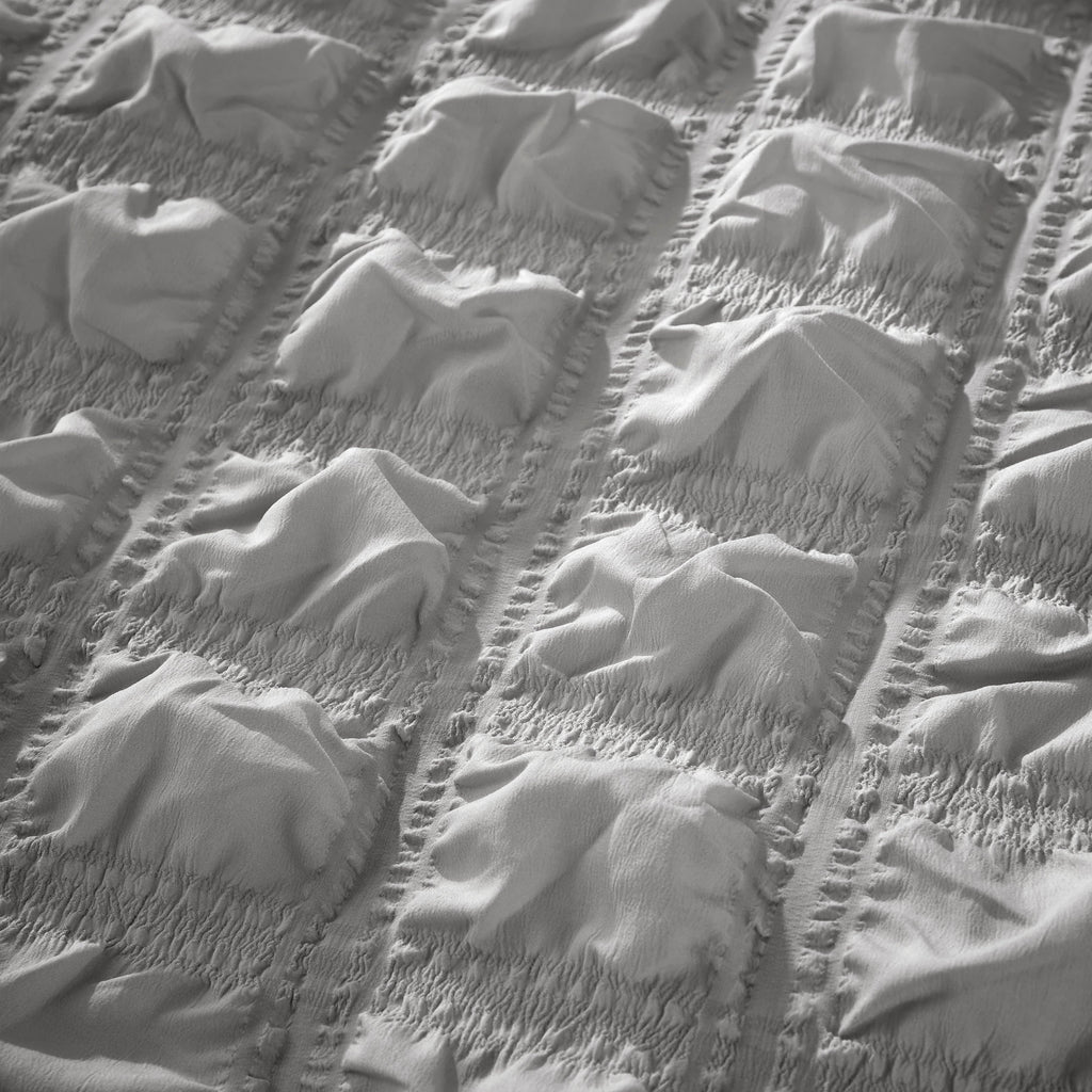 OLIVIA ROCCO Soho Grey Quilted Microfibre Duvet Cover Set – Bed Linen