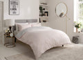 OLIVIA ROCCO Chambray Reversible Duvet Set | Cotton Rich Bedding - Grey/Pink