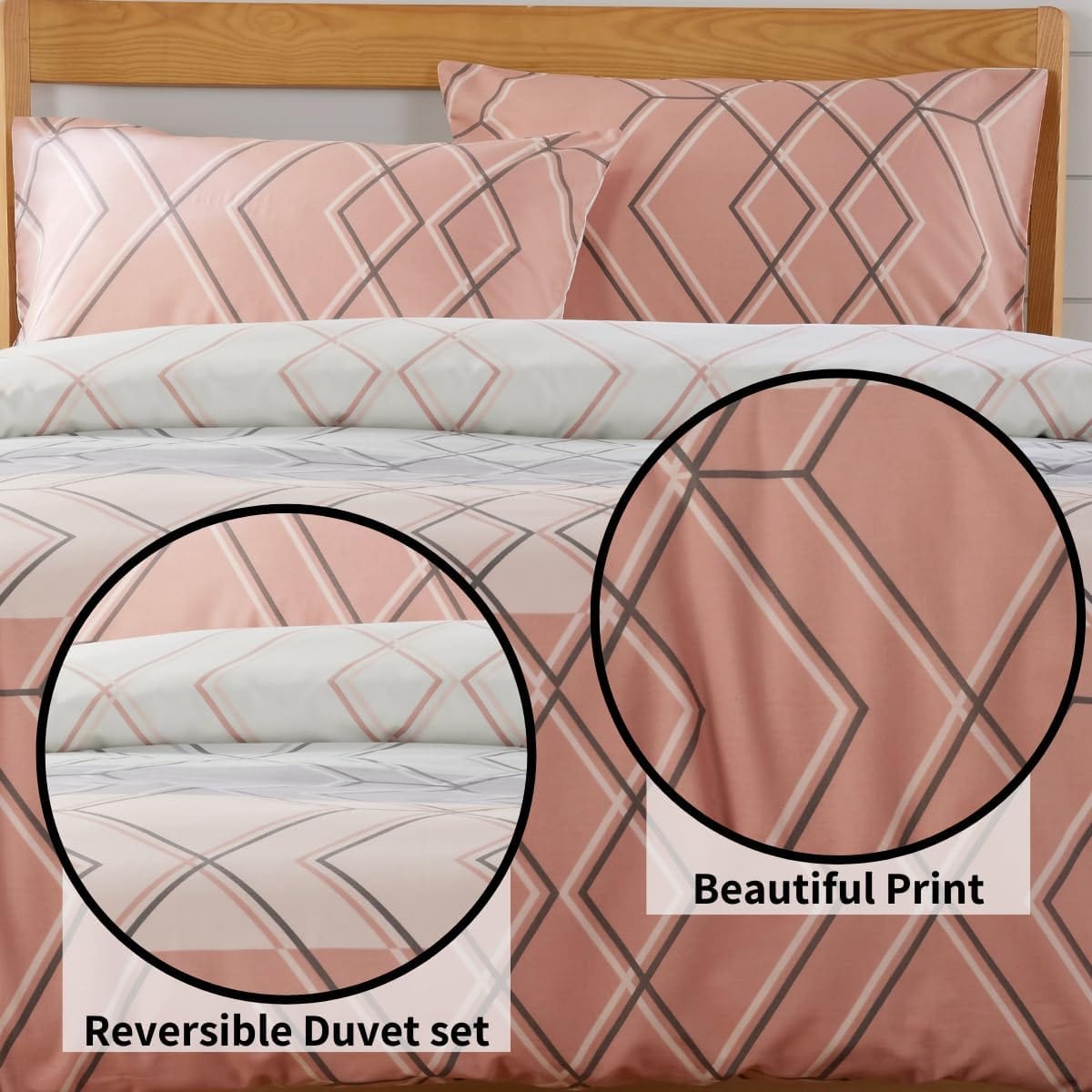 OLIVIA ROCCO Havanna Geo Duvet Cover Set | Luxury Cotton Blend Bedding