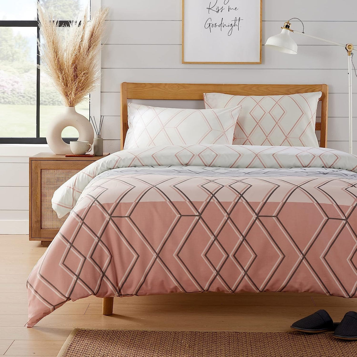 OLIVIA ROCCO Havanna Geo Duvet Cover Set | Luxury Cotton Blend Bedding