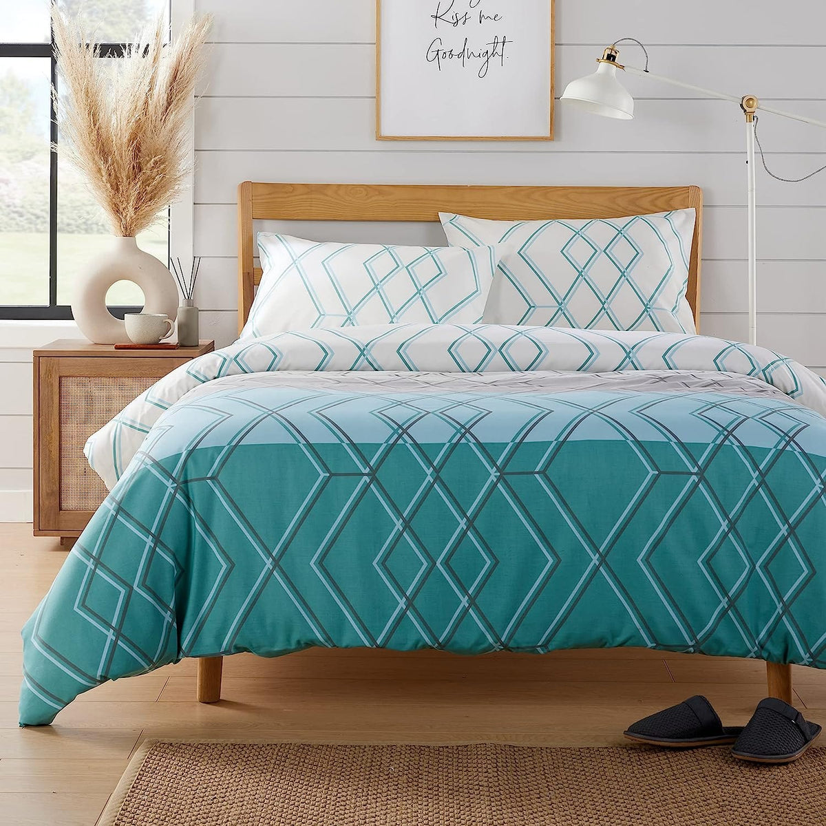 OLIVIA ROCCO Havanna Geo Duvet Cover Set | Luxury Cotton Blend Bedding