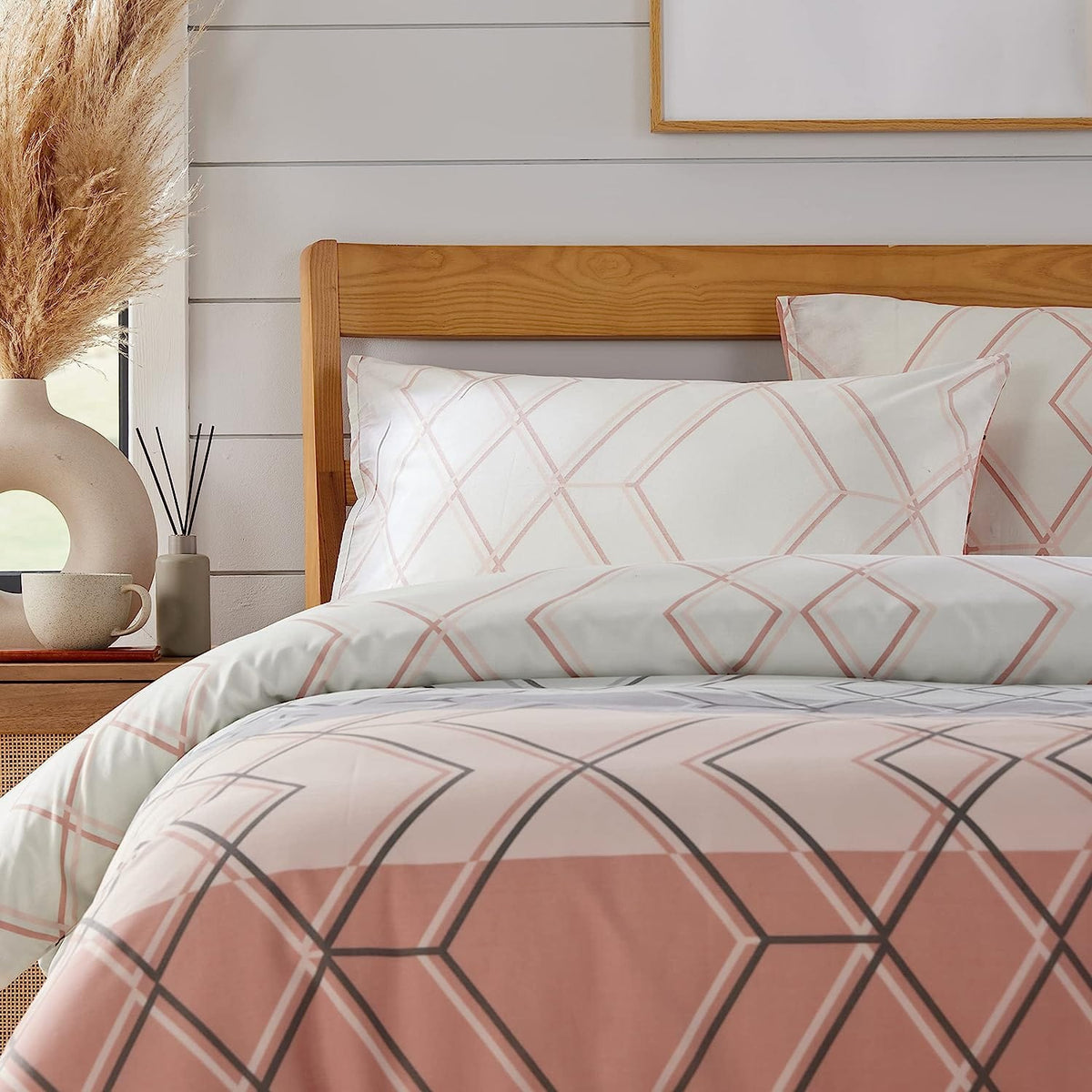 OLIVIA ROCCO Havanna Geo Duvet Cover Set | Luxury Cotton Blend Bedding