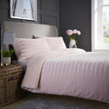 OLIVIA ROCCO Satin Stripe Reversible Faux Fur Teddy Duvet Cover Set