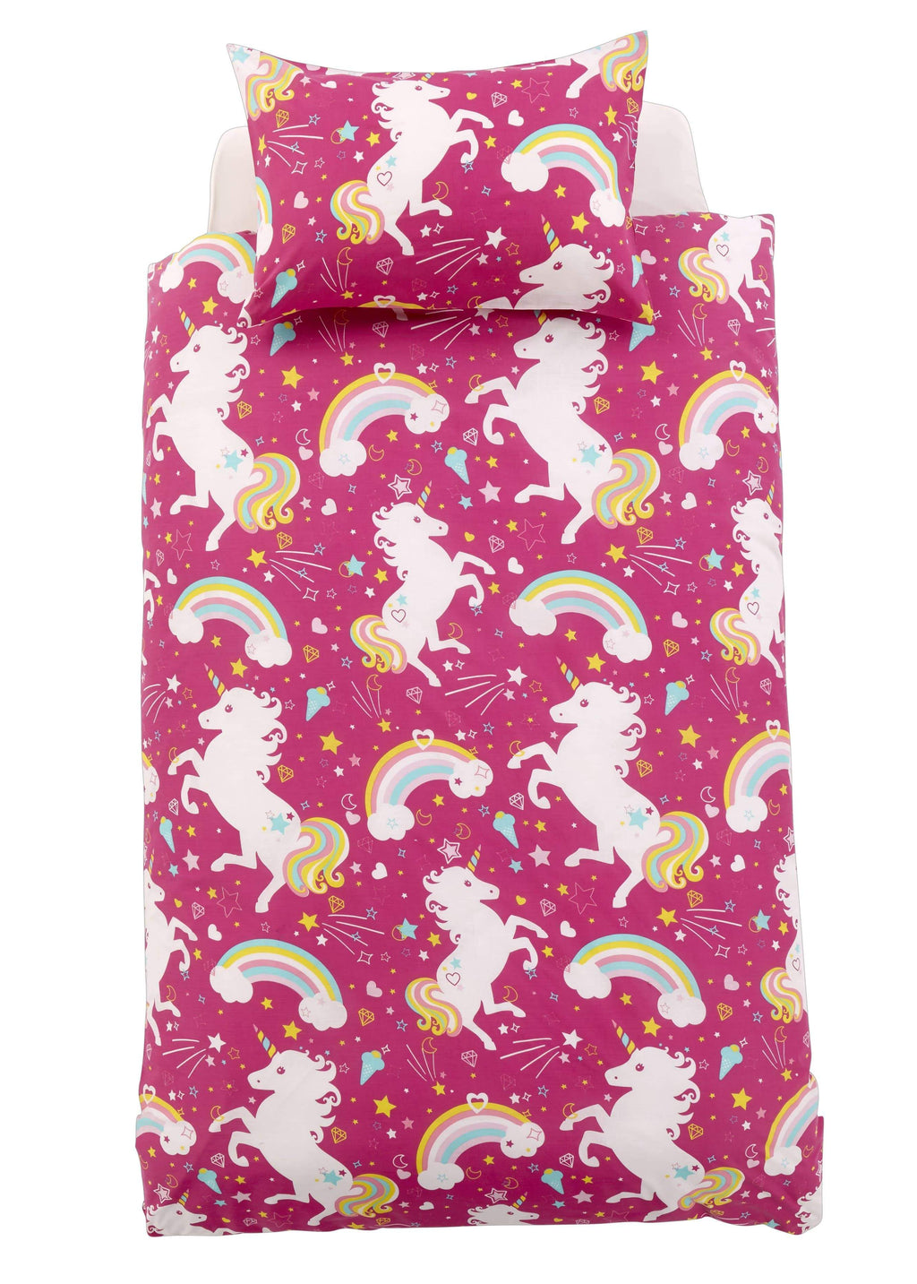 OLIVIA ROCCO Unicorn Kids Duvet Cover Set – Cotton-Rich OEKO-TEX Bedding