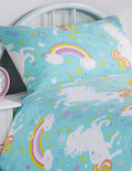 OLIVIA ROCCO Unicorn Kids Duvet Cover Set – Cotton-Rich OEKO-TEX Bedding
