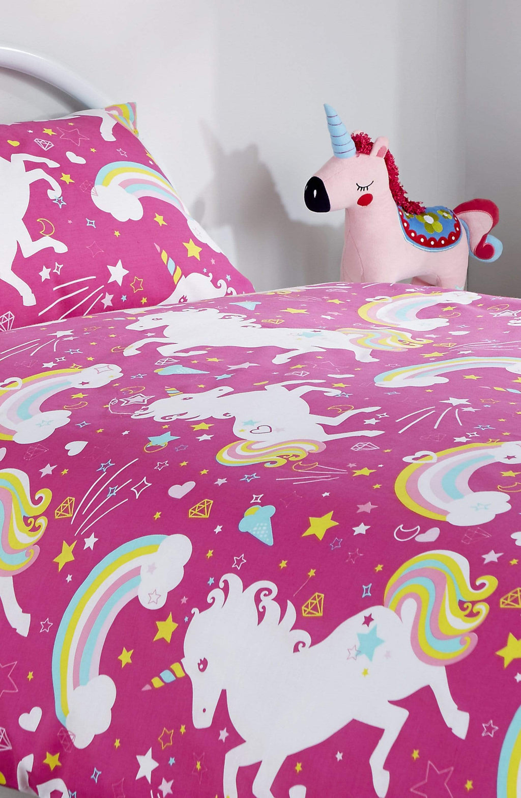 OLIVIA ROCCO Unicorn Kids Duvet Cover Set – Cotton-Rich OEKO-TEX Bedding