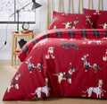 OLIVIA ROCCO Christmas Dogs Duvet Cover Set – Reversible Cotton Rich Bedding
