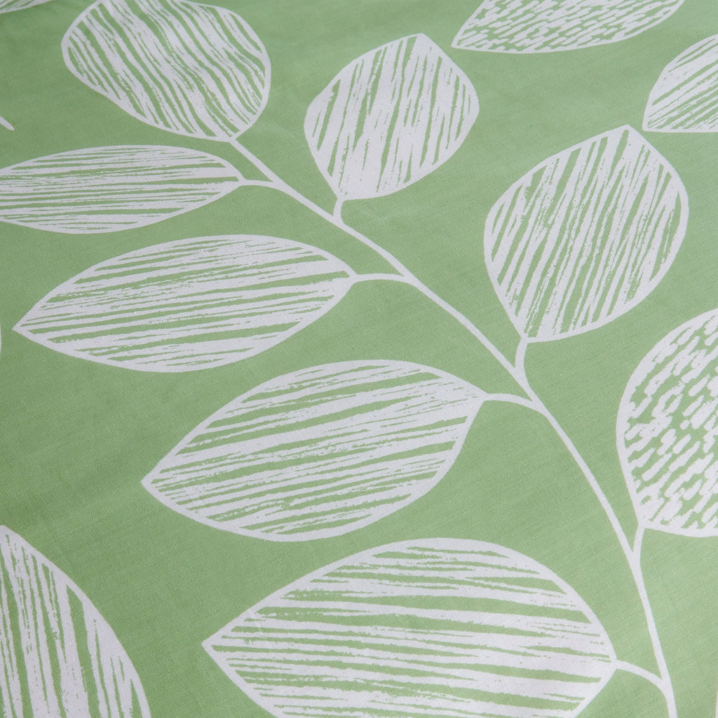 OLIVIA ROCCO Leaf Print Reversible Cotton Rich Duvet Cover Set | Black & Gray