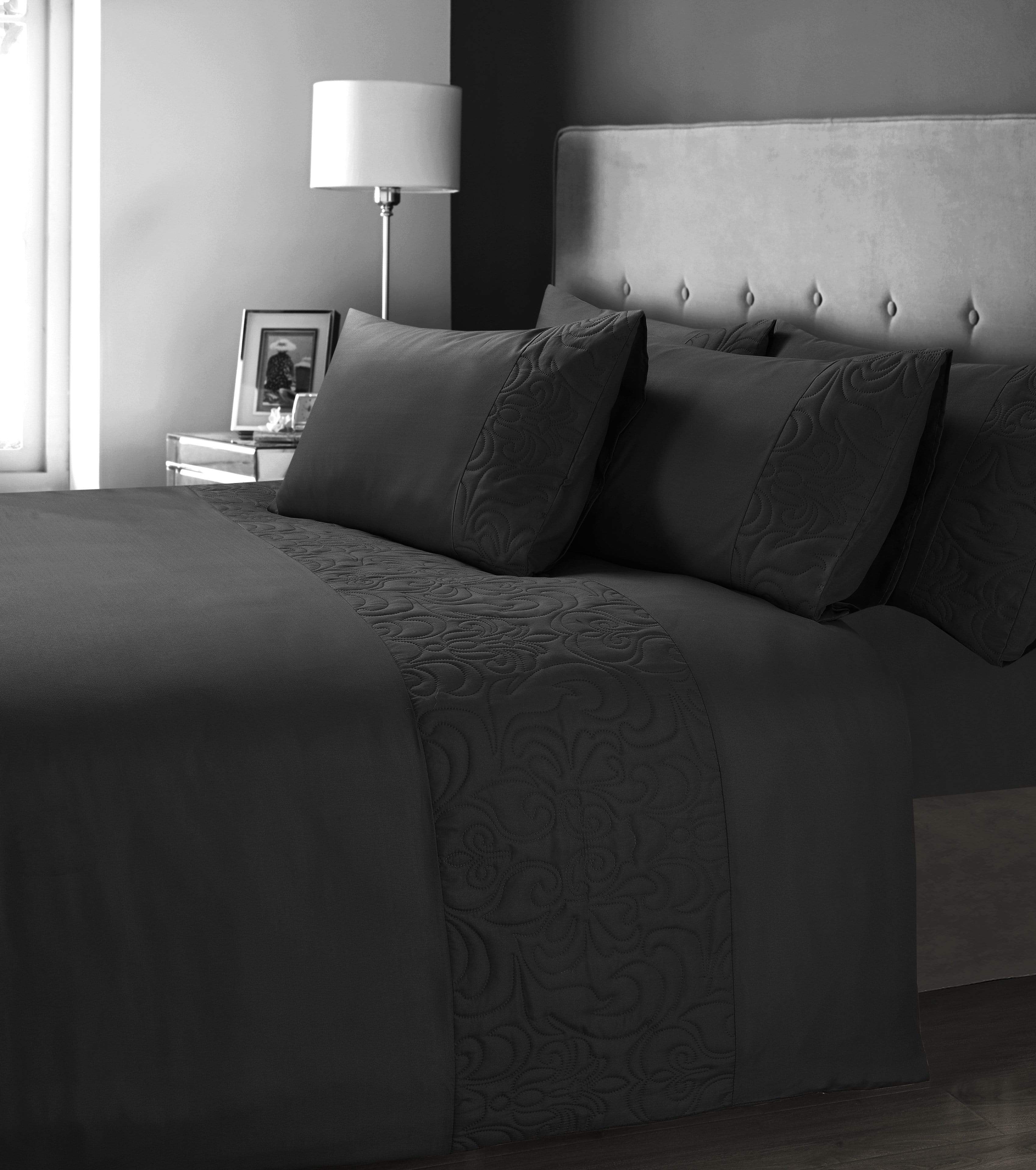 OLIVIA ROCCO Venezia Embellished Duvet Set – Easy Care Quilt Cover