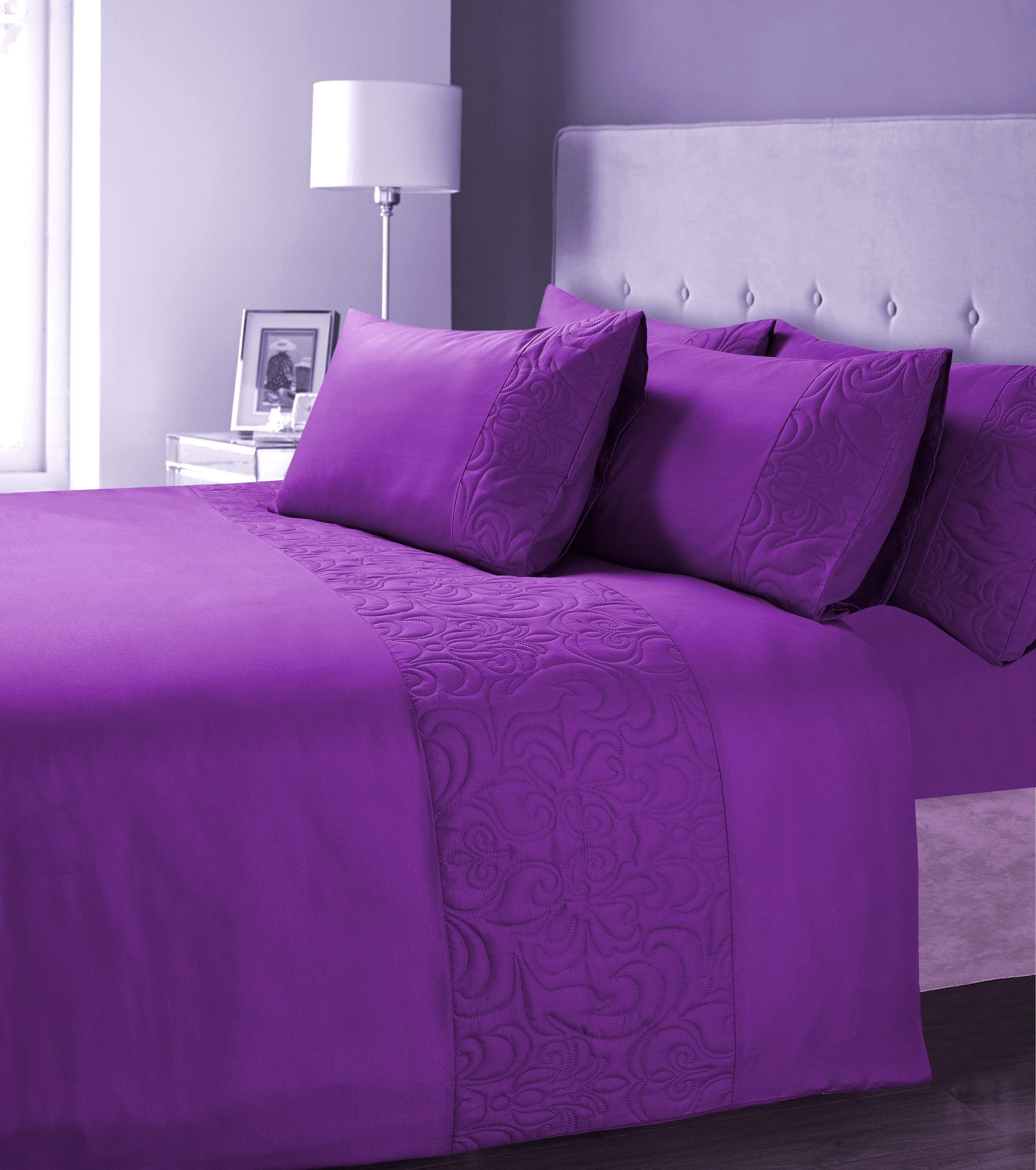 OLIVIA ROCCO Venezia Embellished Duvet Set – Easy Care Quilt Cover