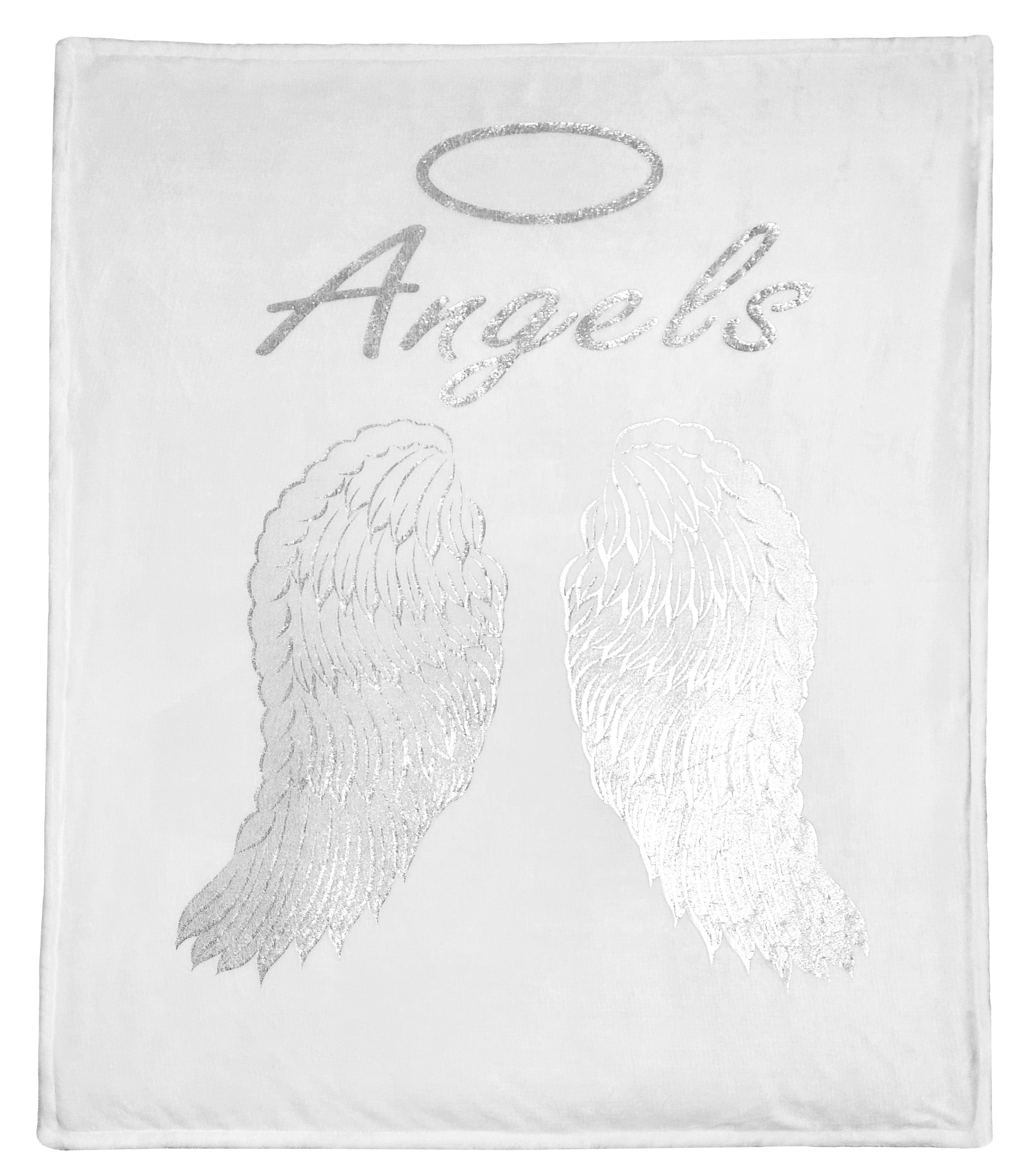 OLIVIA ROCCO Angel Wings Teddy Fleece Duvet Set – Soft Faux Fur Bedding