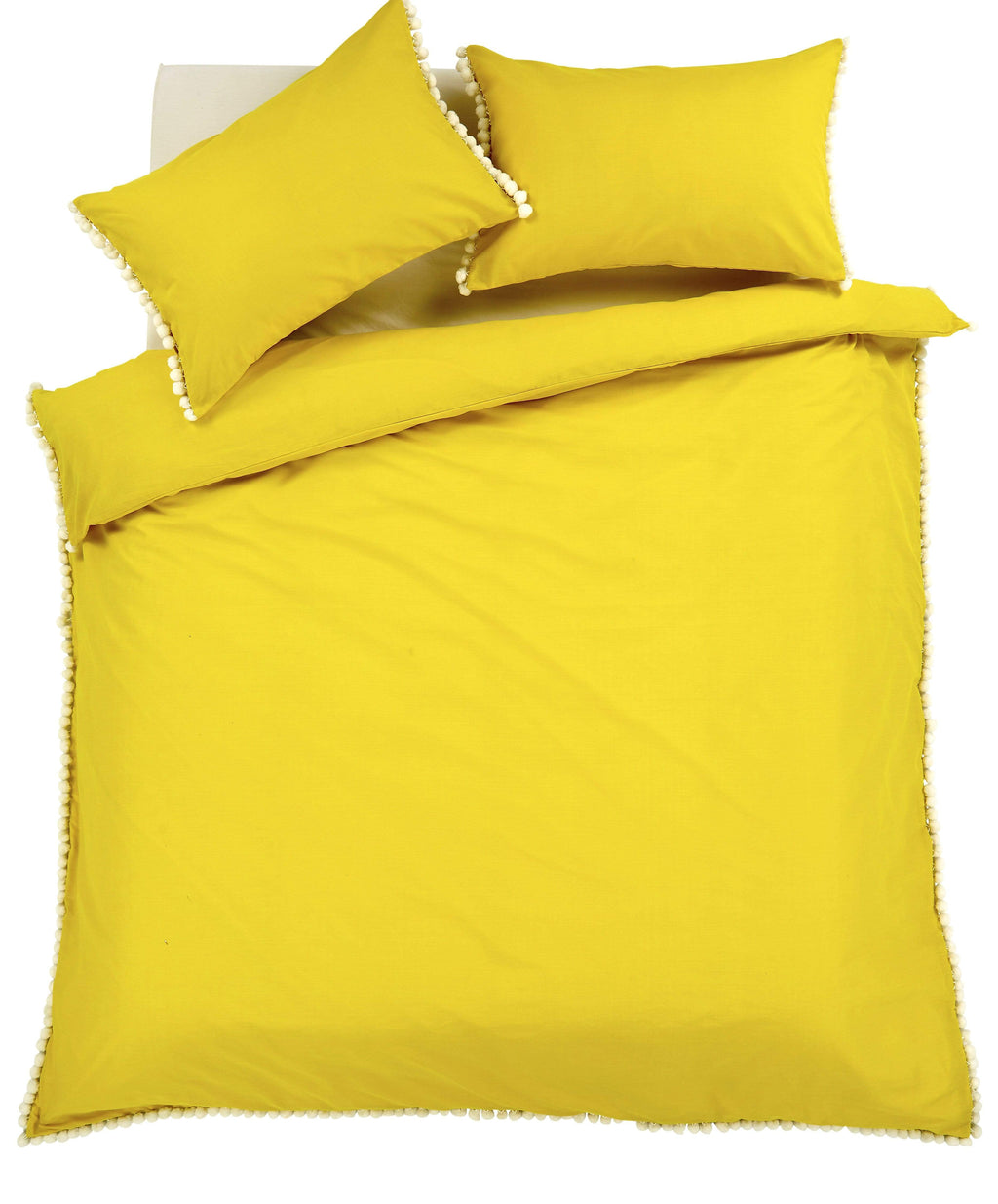 OLIVIA ROCCO Pom Pom Duvet Set – Hand Stitched Cotton Rich Bedding