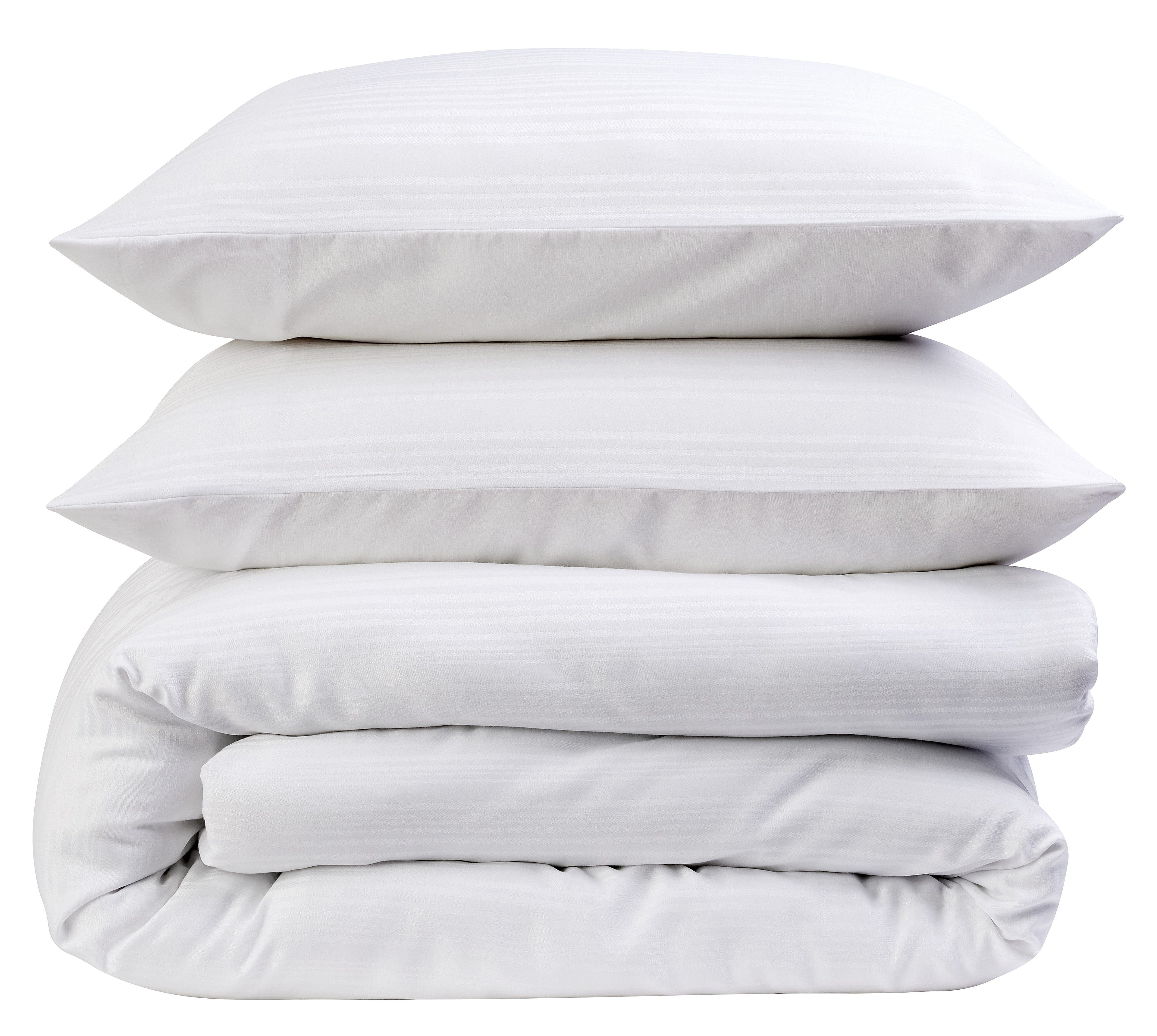 OLIVIA ROCCO Stripe Jacquard Duvet Cover Set | Reversible Cotton Blend