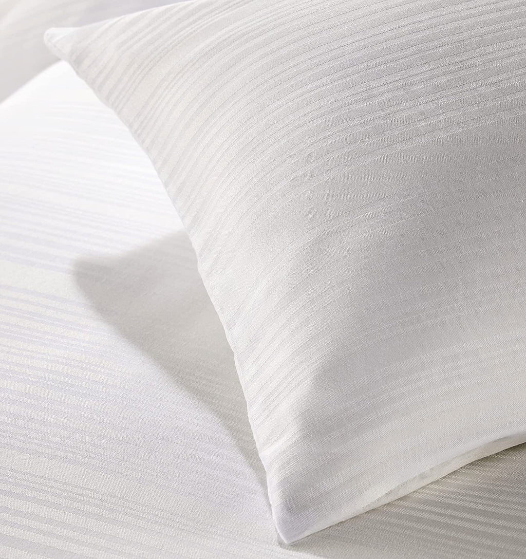 OLIVIA ROCCO Stripe Jacquard Duvet Cover Set | Reversible Cotton Blend