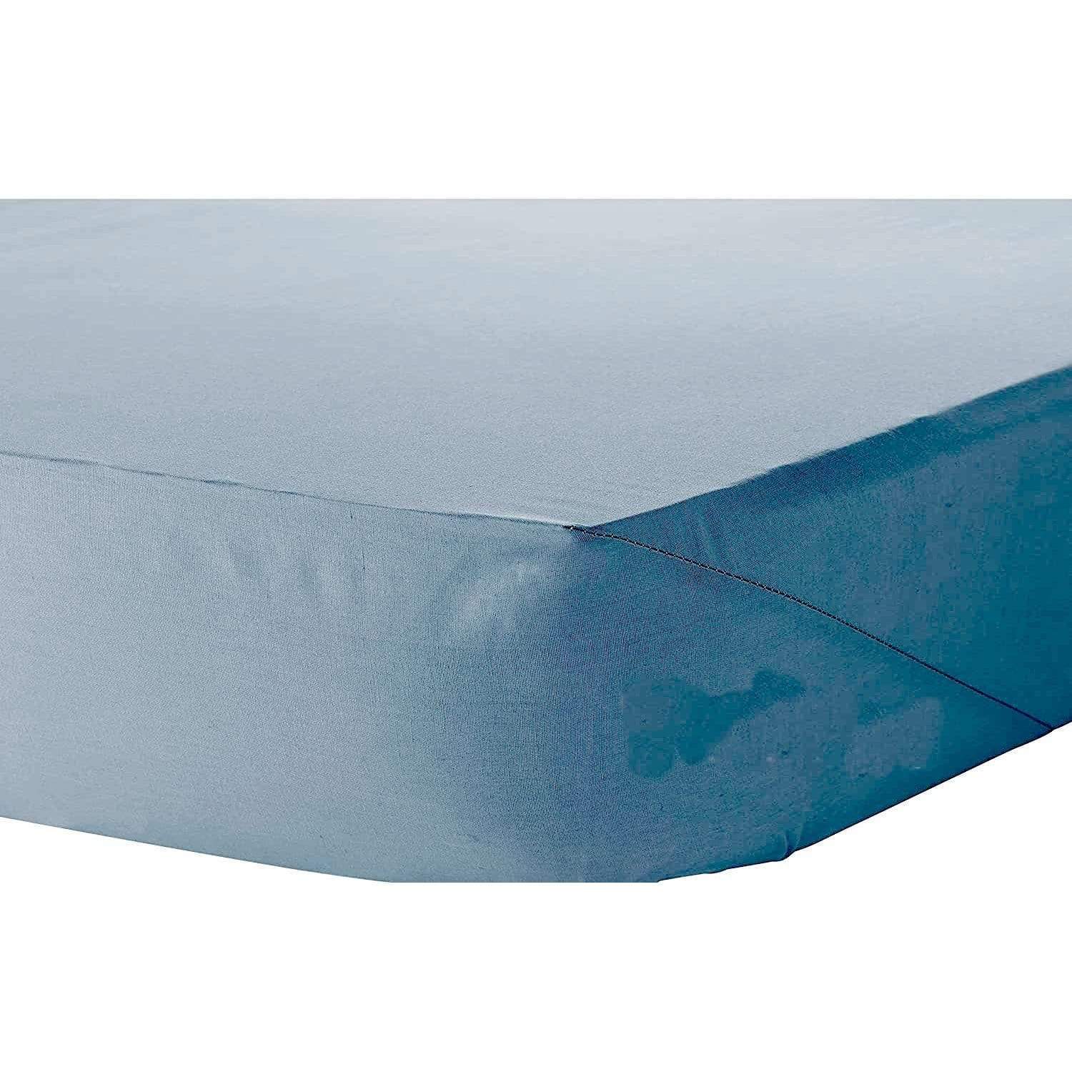 OLIVIA ROCCO Percale Fitted Sheet – 180 TC Soft Cotton Blend Bedding