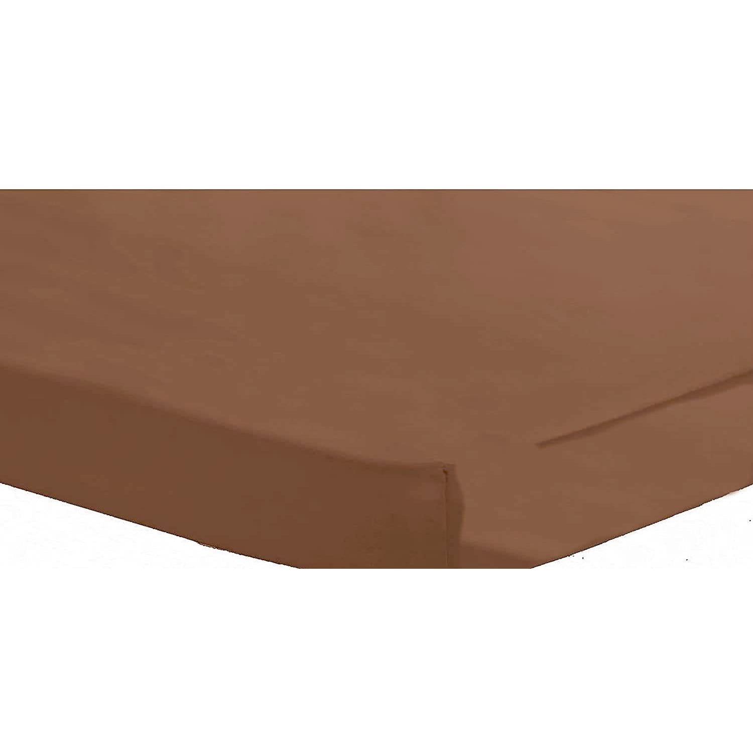 OLIVIA ROCCO Percale Fitted Sheet – 180 TC Soft Cotton Blend Bedding