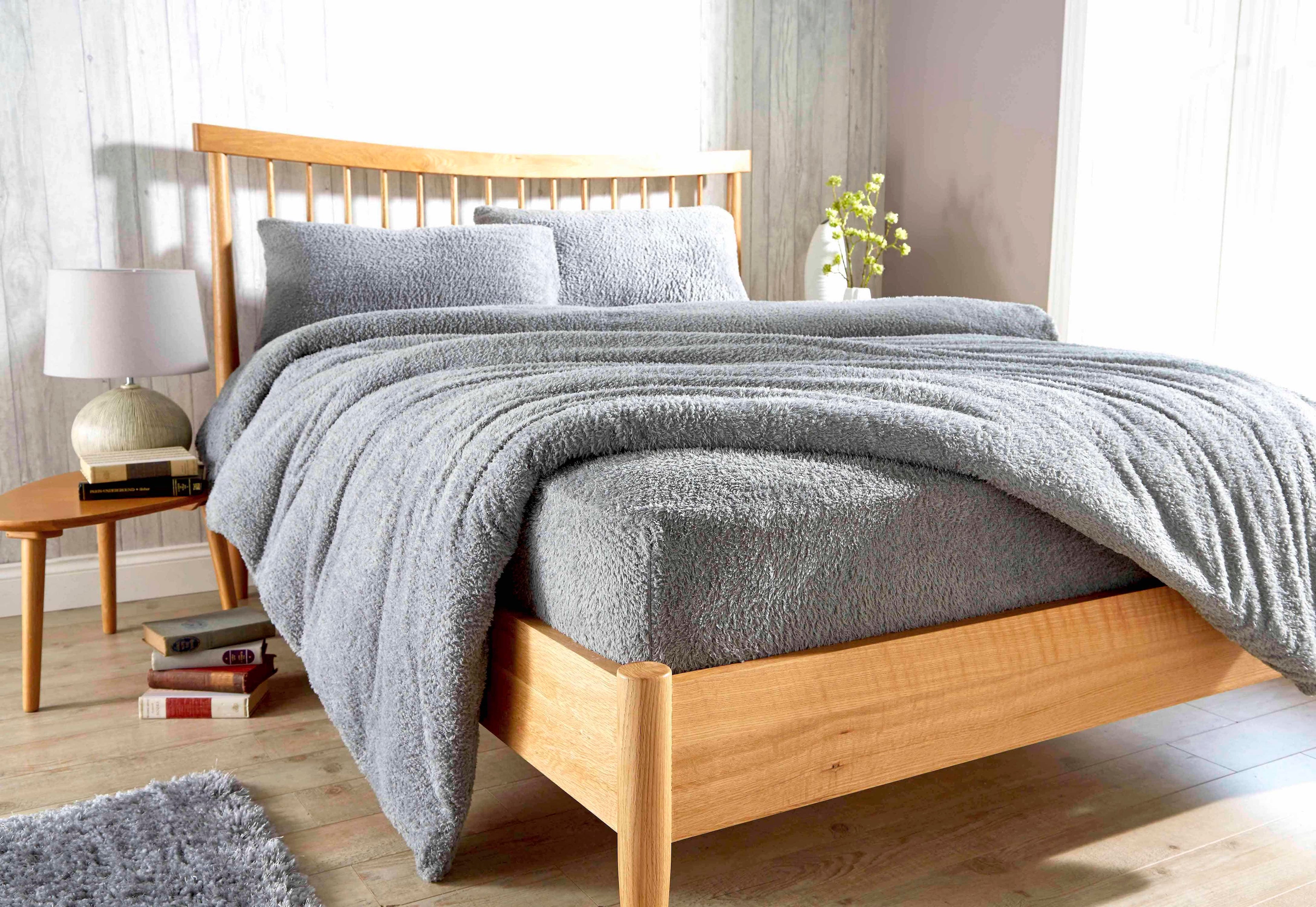 OLIVIA ROCCO Teddy Fleece Extra Deep Fitted Sheet | Thermal Winter Bedding