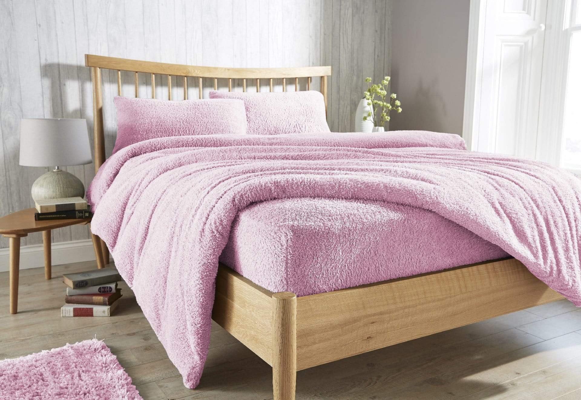 OLIVIA ROCCO Teddy Fleece Extra Deep Fitted Sheet | Thermal Winter Bedding