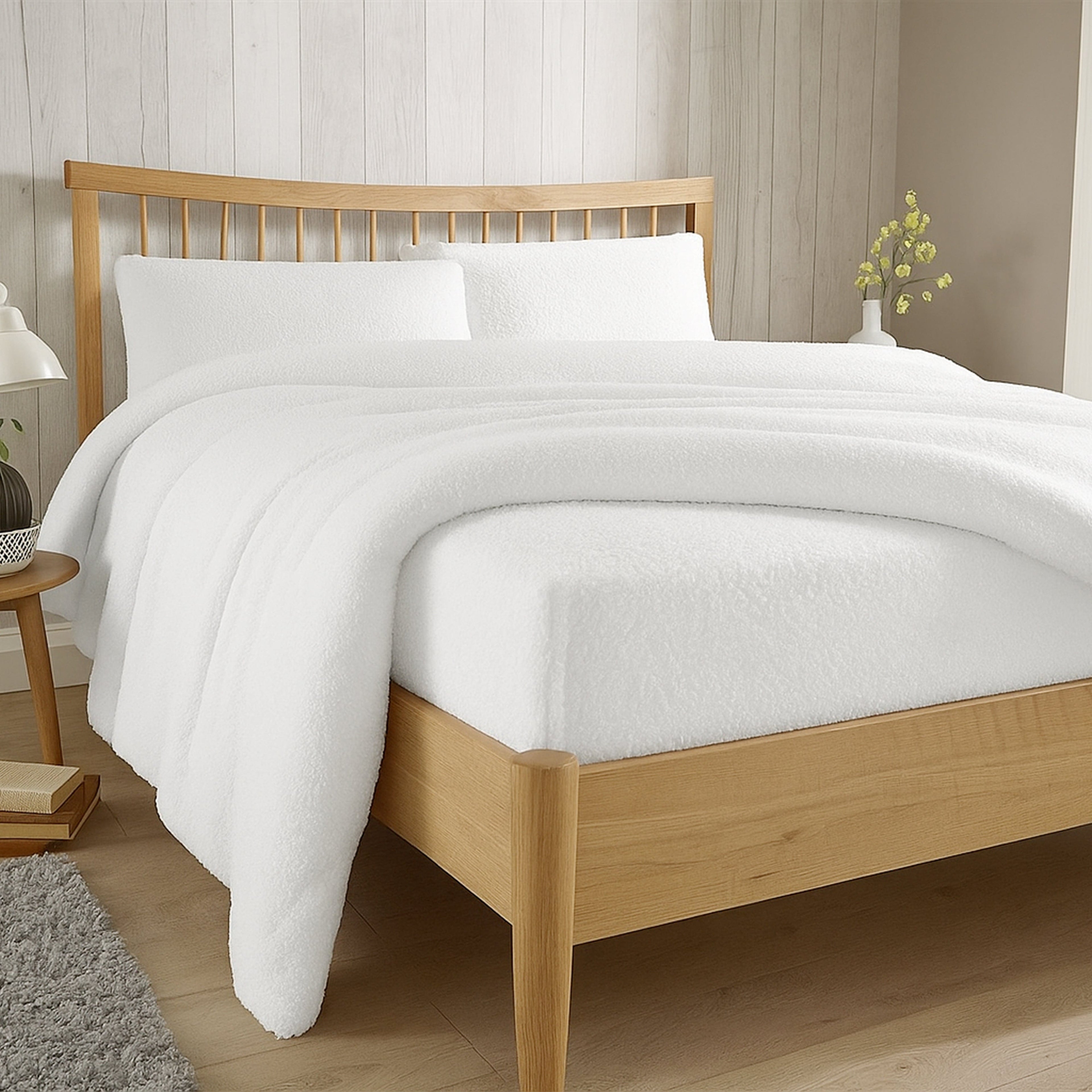 OLIVIA ROCCO Teddy Fleece Extra Deep Fitted Sheet | Thermal Winter Bedding