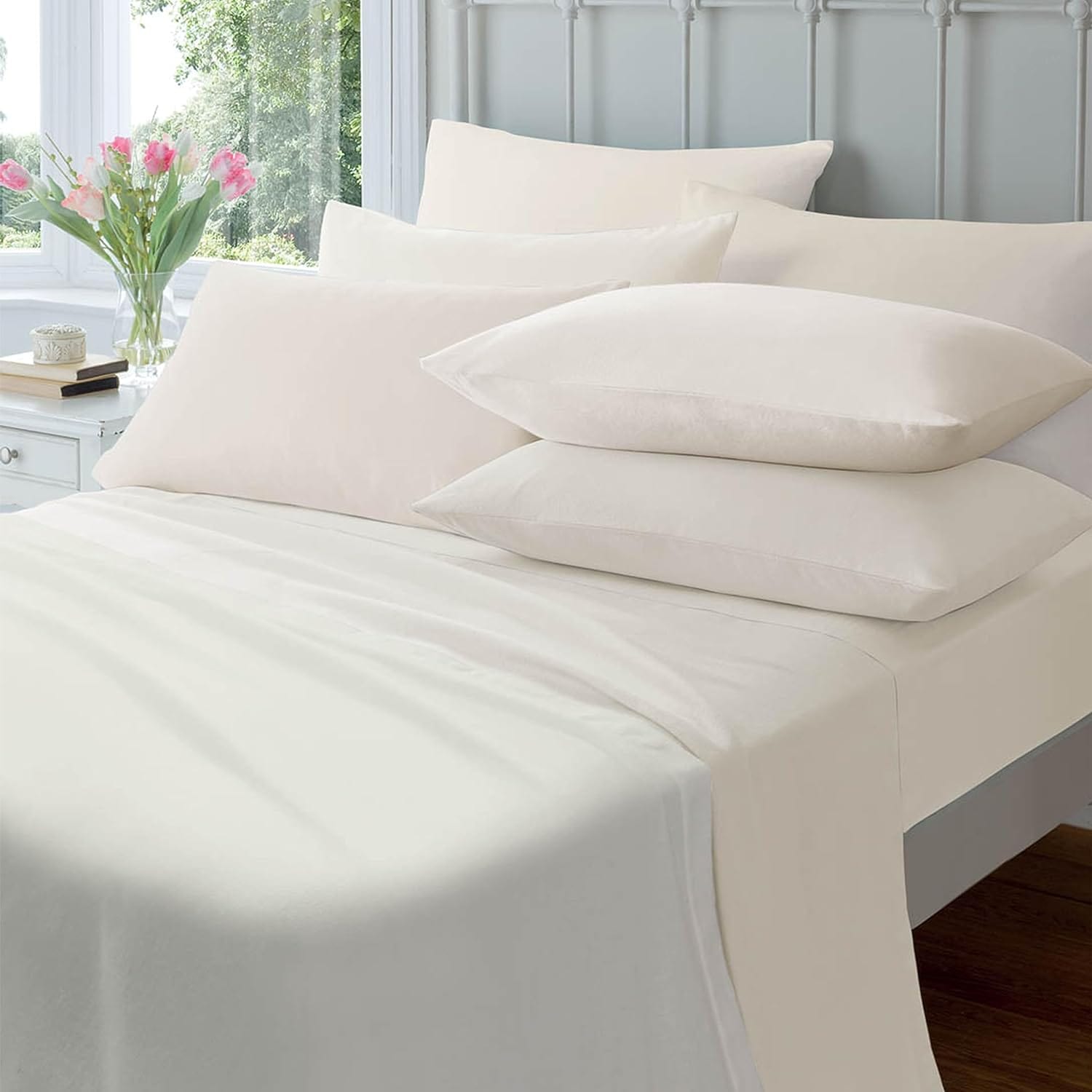 OLIVIA ROCCO Flannelette Fitted Sheets – 100% Brushed Cotton Bedding
