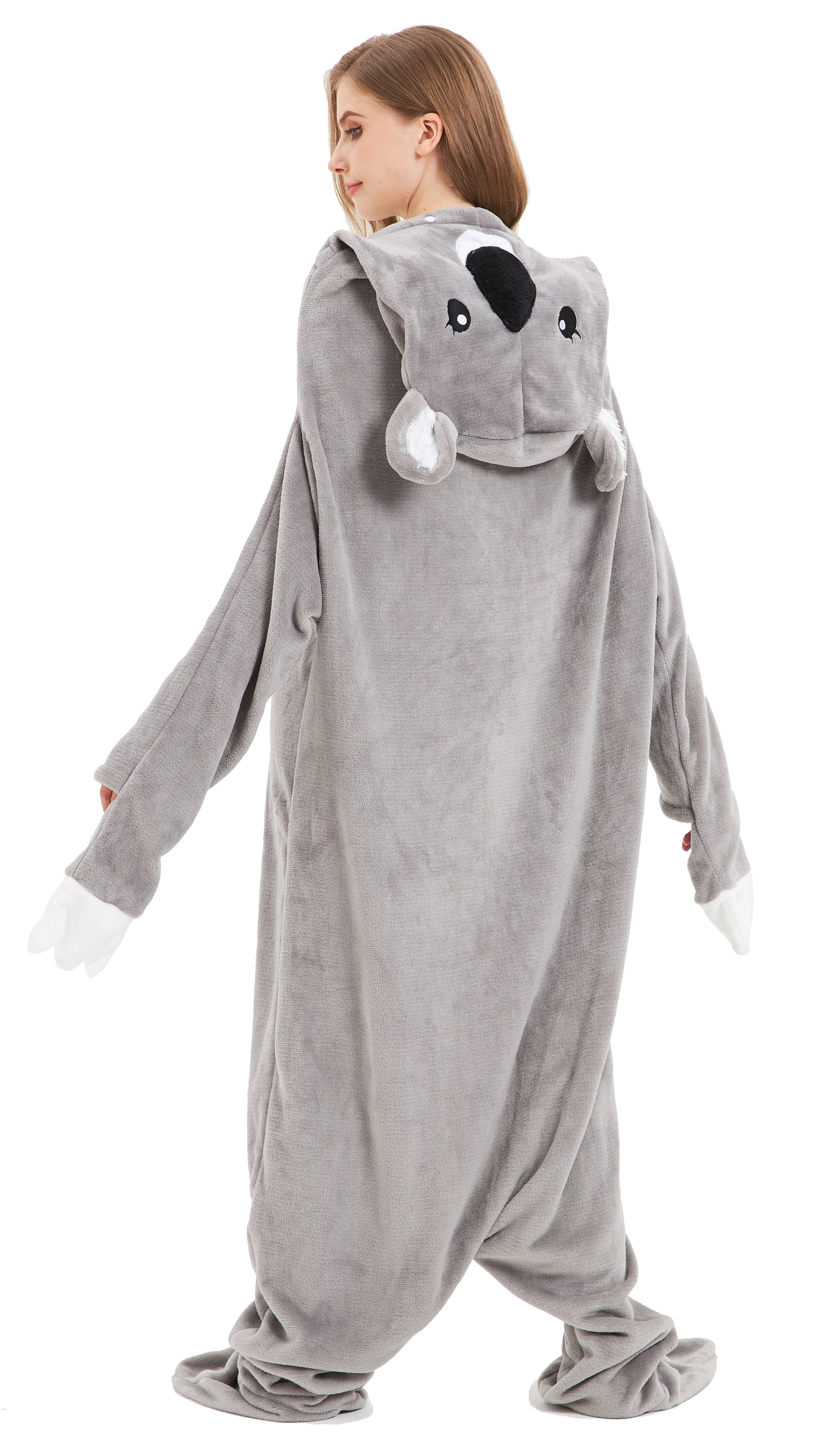 OLIVIA ROCCO Koala Wearable Blanket Hoodie – Oversized Fleece Loungewear