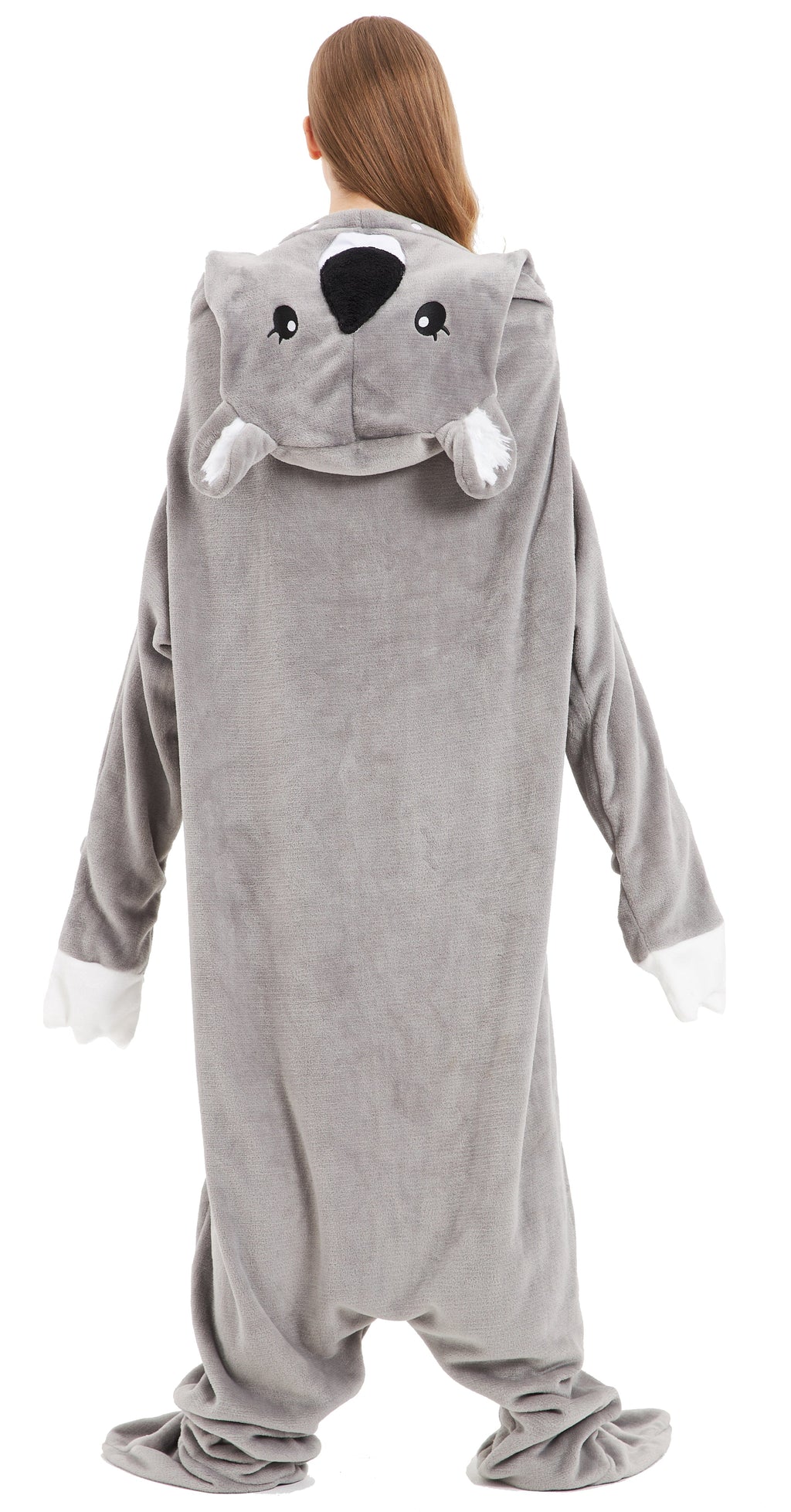 OLIVIA ROCCO Koala Wearable Blanket Hoodie – Oversized Fleece Loungewear