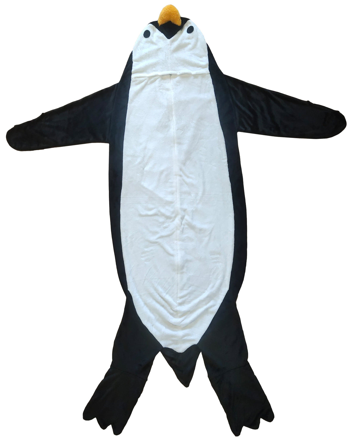 OLIVIA ROCCO Penguin Wearable Blanket Hoodie – Oversized Fleece Loungewear