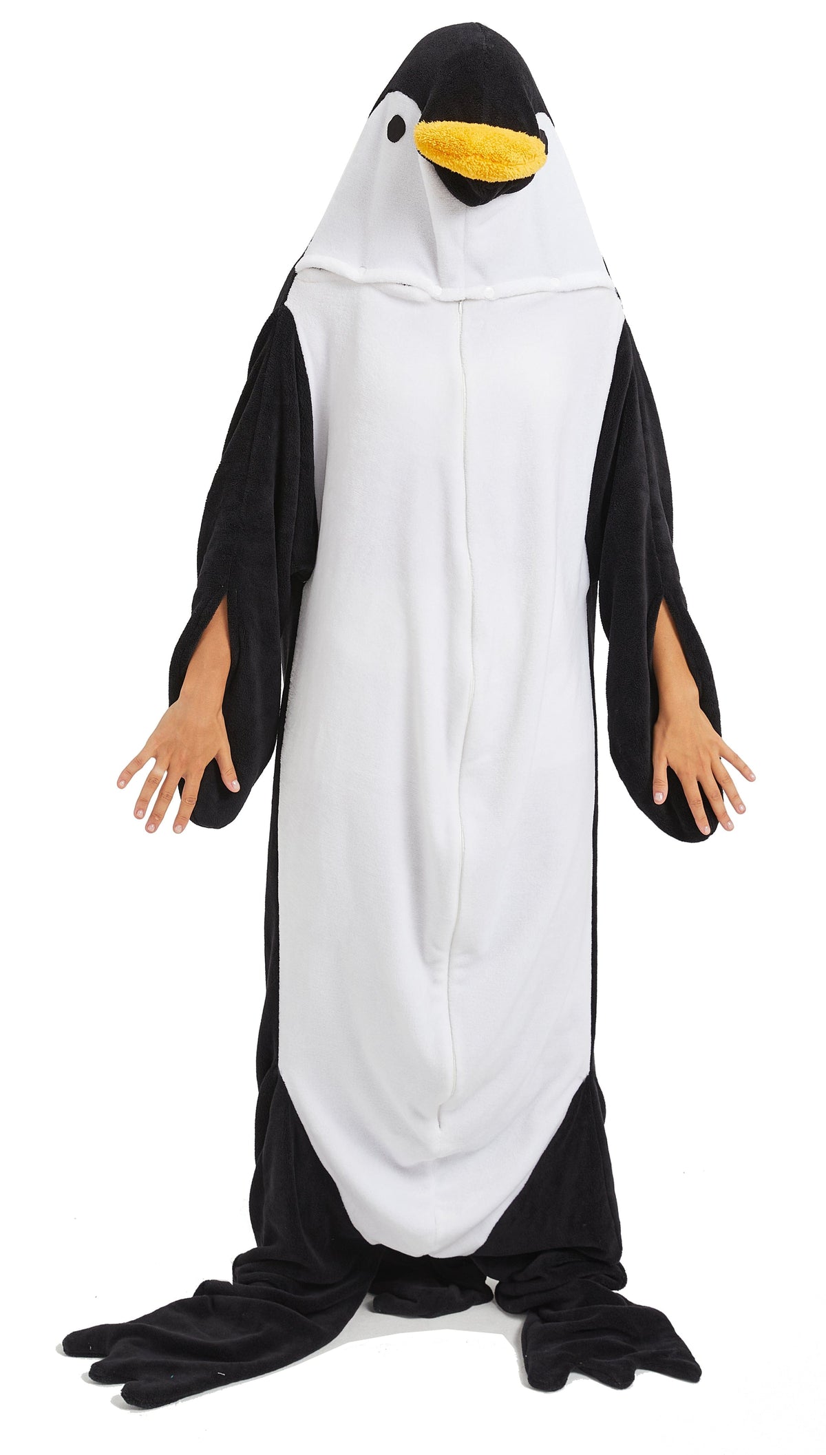 OLIVIA ROCCO Penguin Wearable Blanket Hoodie – Oversized Fleece Loungewear