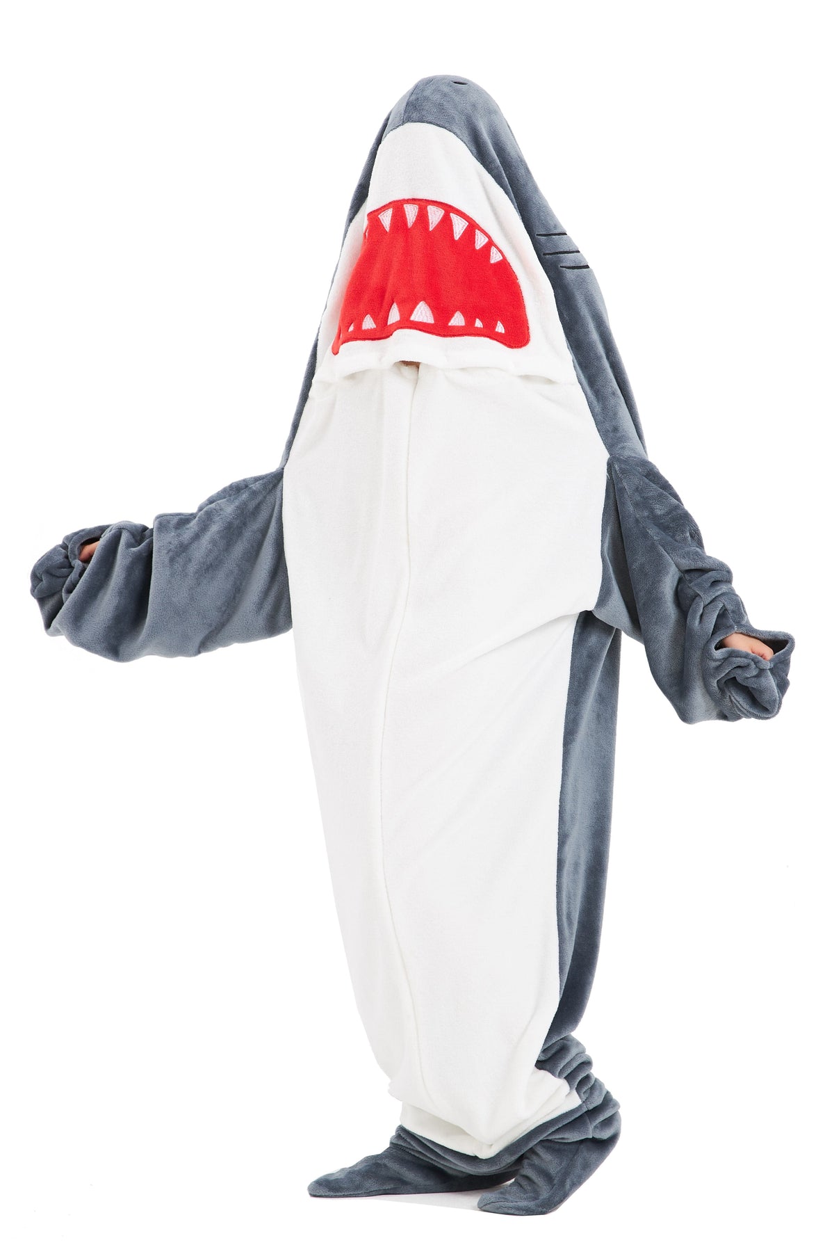 OLIVIA ROCCO Shark Wearable Blanket Hoodie – Oversized Fleece Loungewear