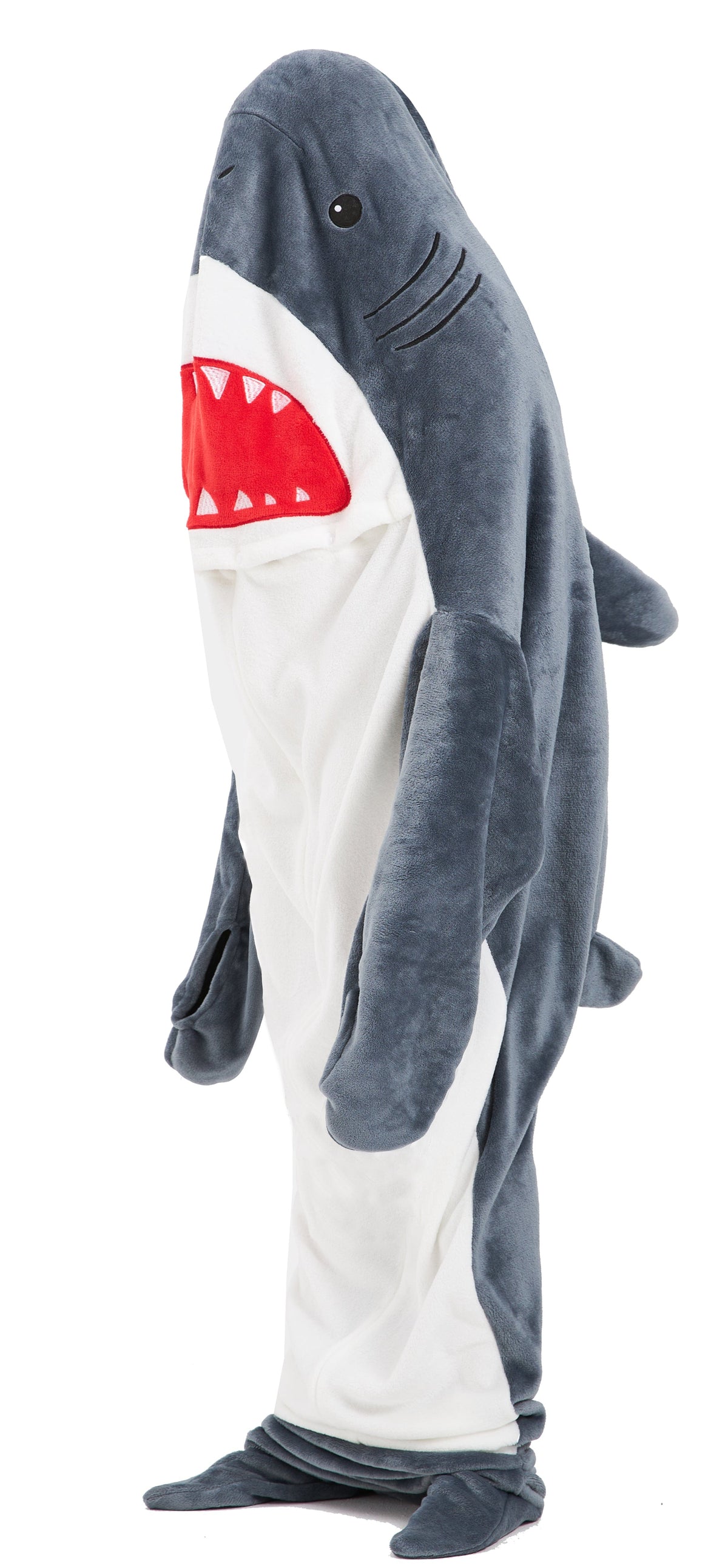 OLIVIA ROCCO Shark Wearable Blanket Hoodie – Oversized Fleece Loungewear