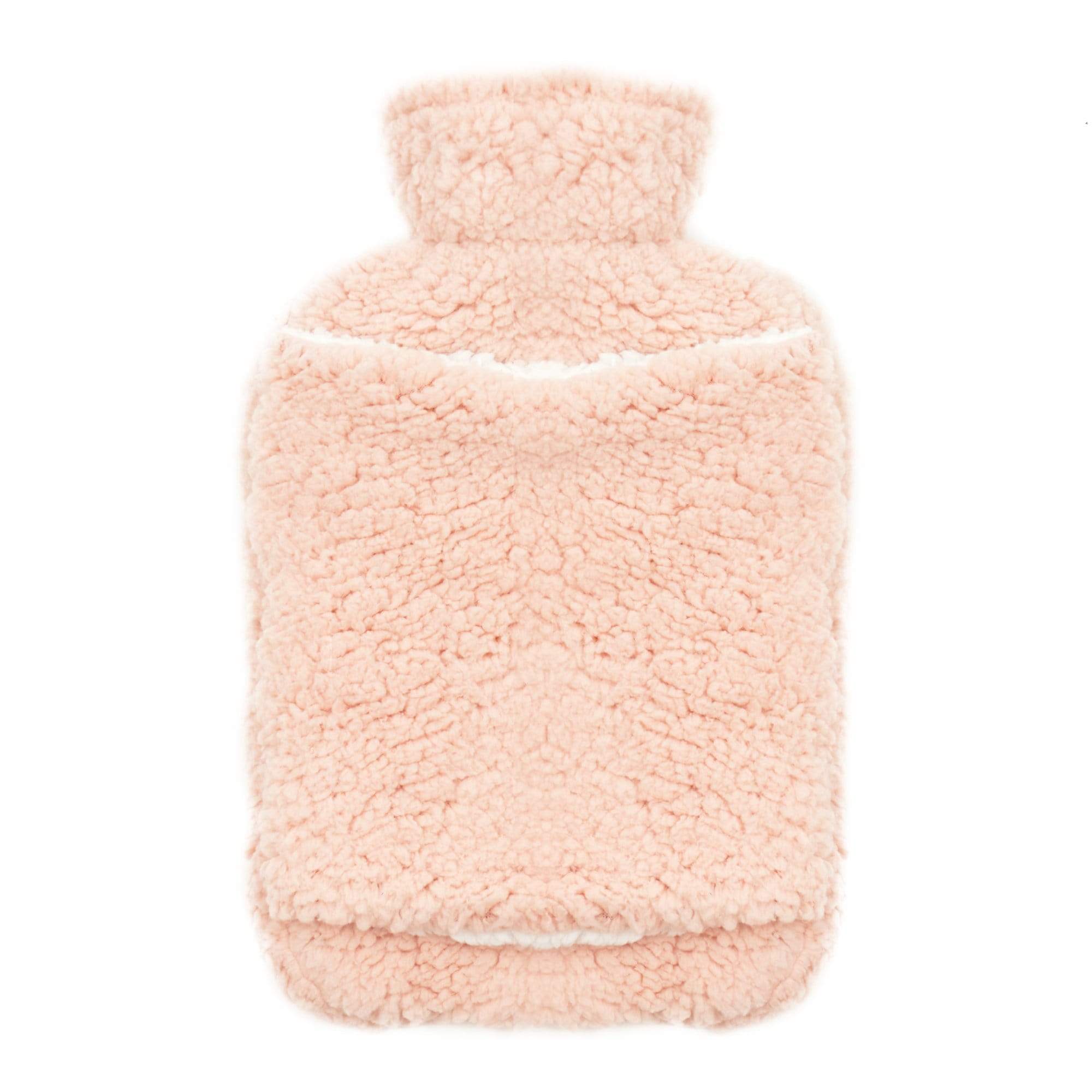 OLIVIA ROCCO Teddy Fleece Hot Water Bottle | 2L Natural Rubber Hand Warmer