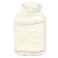 OLIVIA ROCCO Teddy Fleece Hot Water Bottle | 2L Natural Rubber Hand Warmer