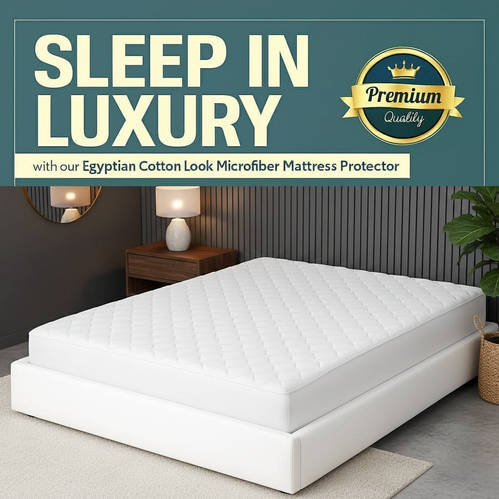 OLIVIA ROCCO Egyptian Cotton Waterproof Mattress Protector – Extra Deep