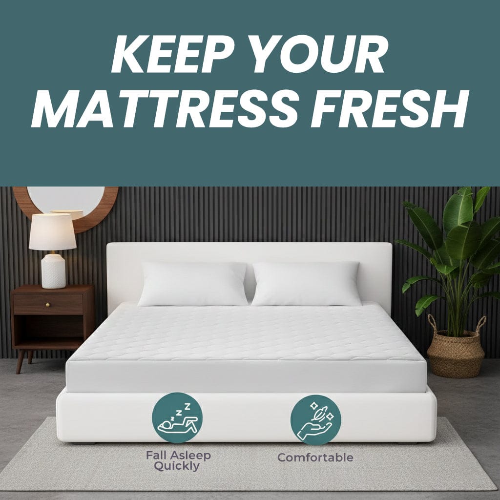 OLIVIA ROCCO Egyptian Cotton Waterproof Mattress Protector – Extra Deep