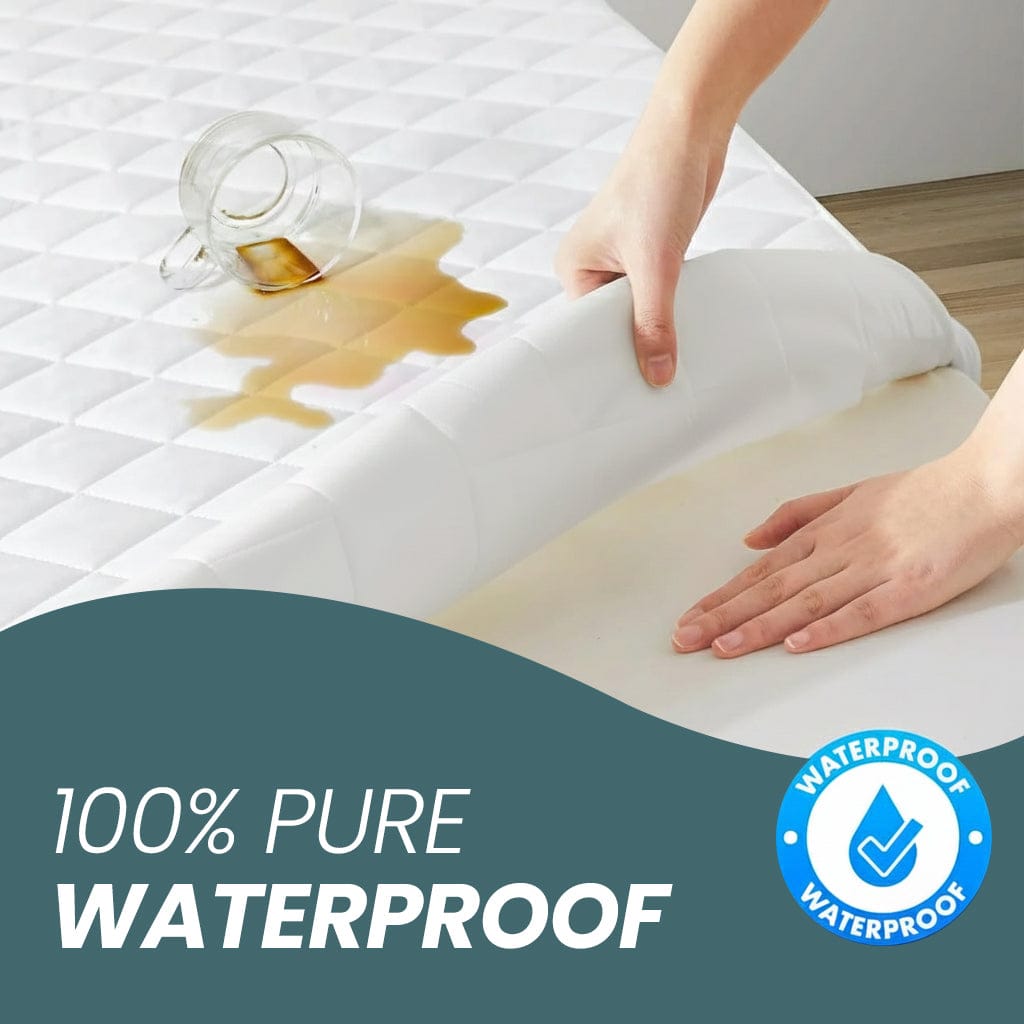 OLIVIA ROCCO Egyptian Cotton Waterproof Mattress Protector – Extra Deep