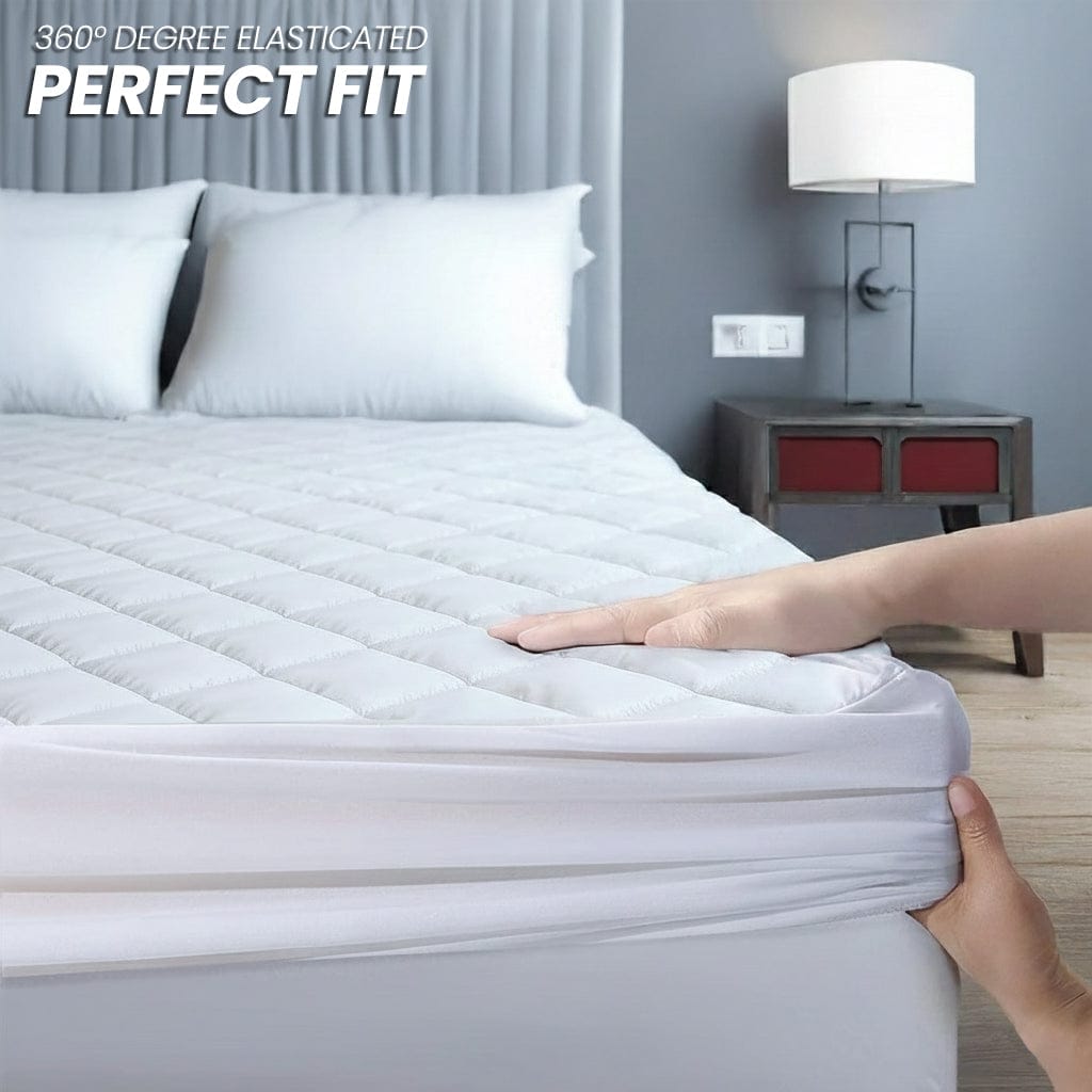 OLIVIA ROCCO Quilted Waterproof Mattress Protector – Extra Deep Skirt
