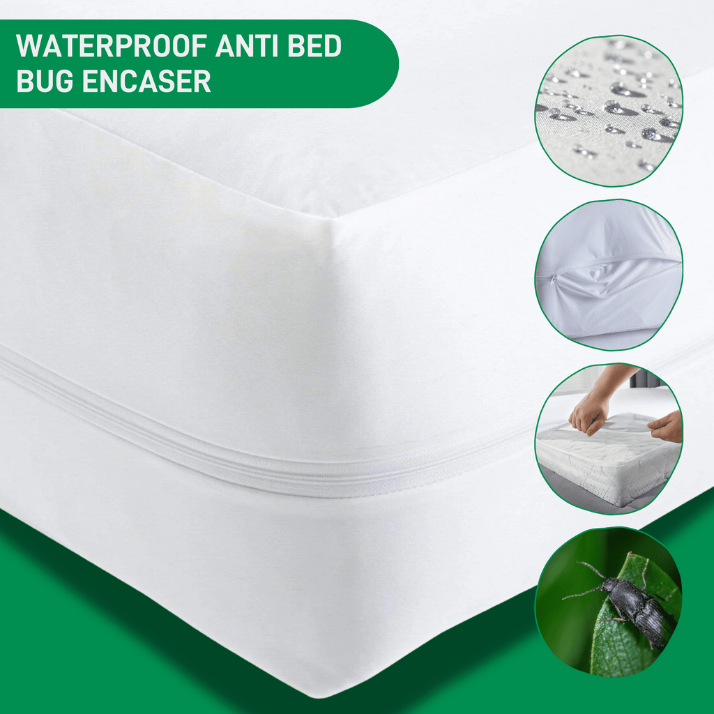 OLIVIA ROCCO Waterproof Bed Bug Mattress Encaser – Extra Deep Zippered Cover