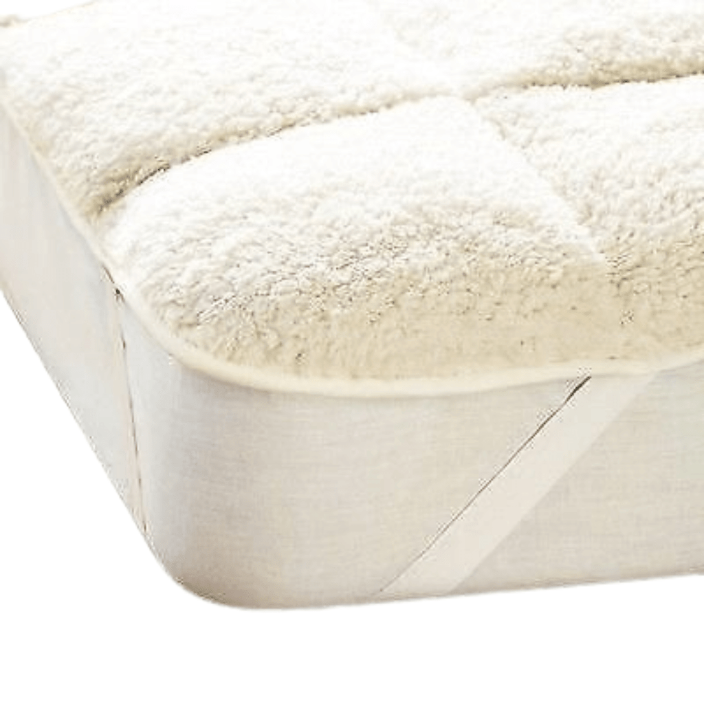 OLIVIA ROCCO Mattress Topper – Dual Sided Teddy Fleece Extra Deep Skirt