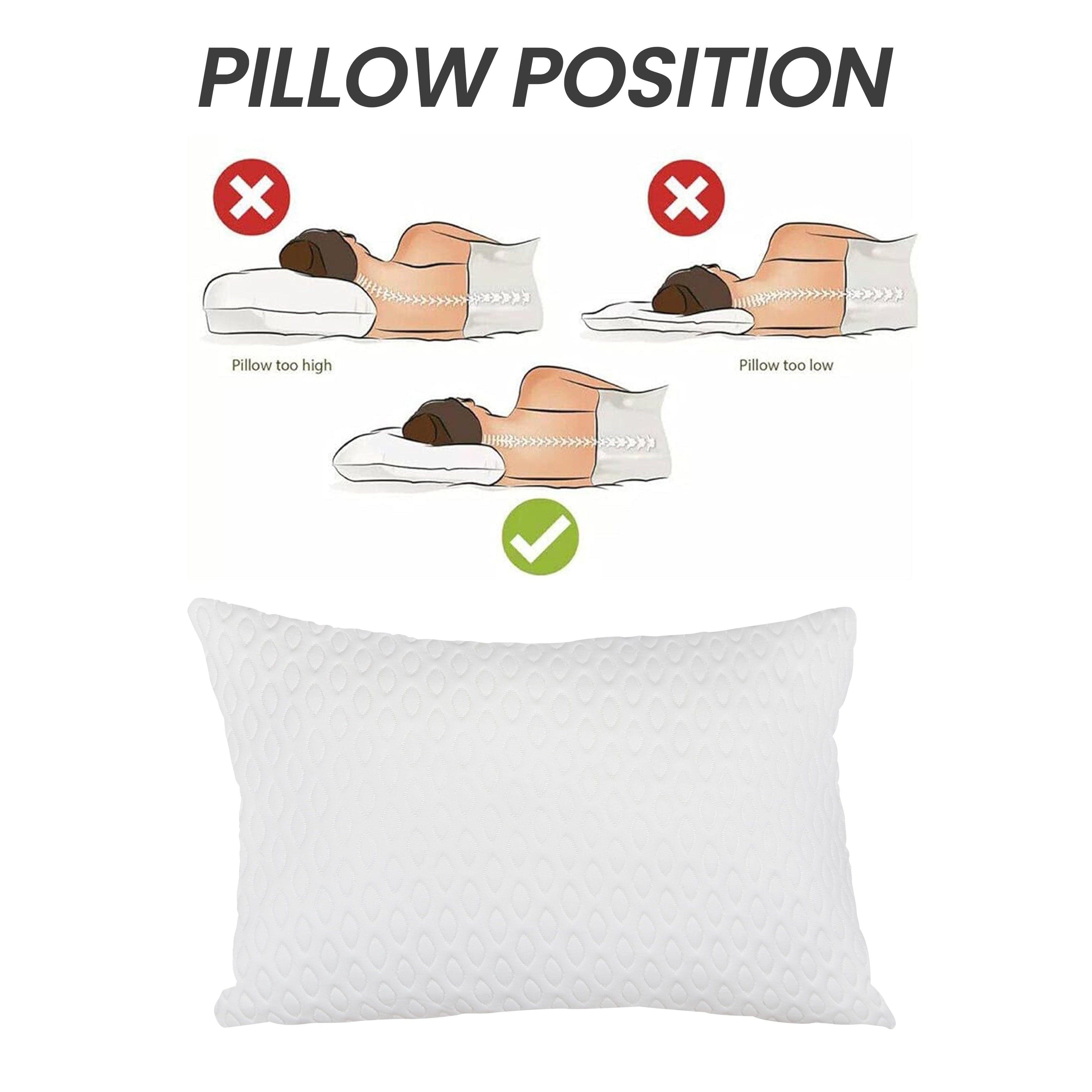 OLIVIA ROCCO Air Flow Cooling Pillow – Anti Snore Side Sleeper Support